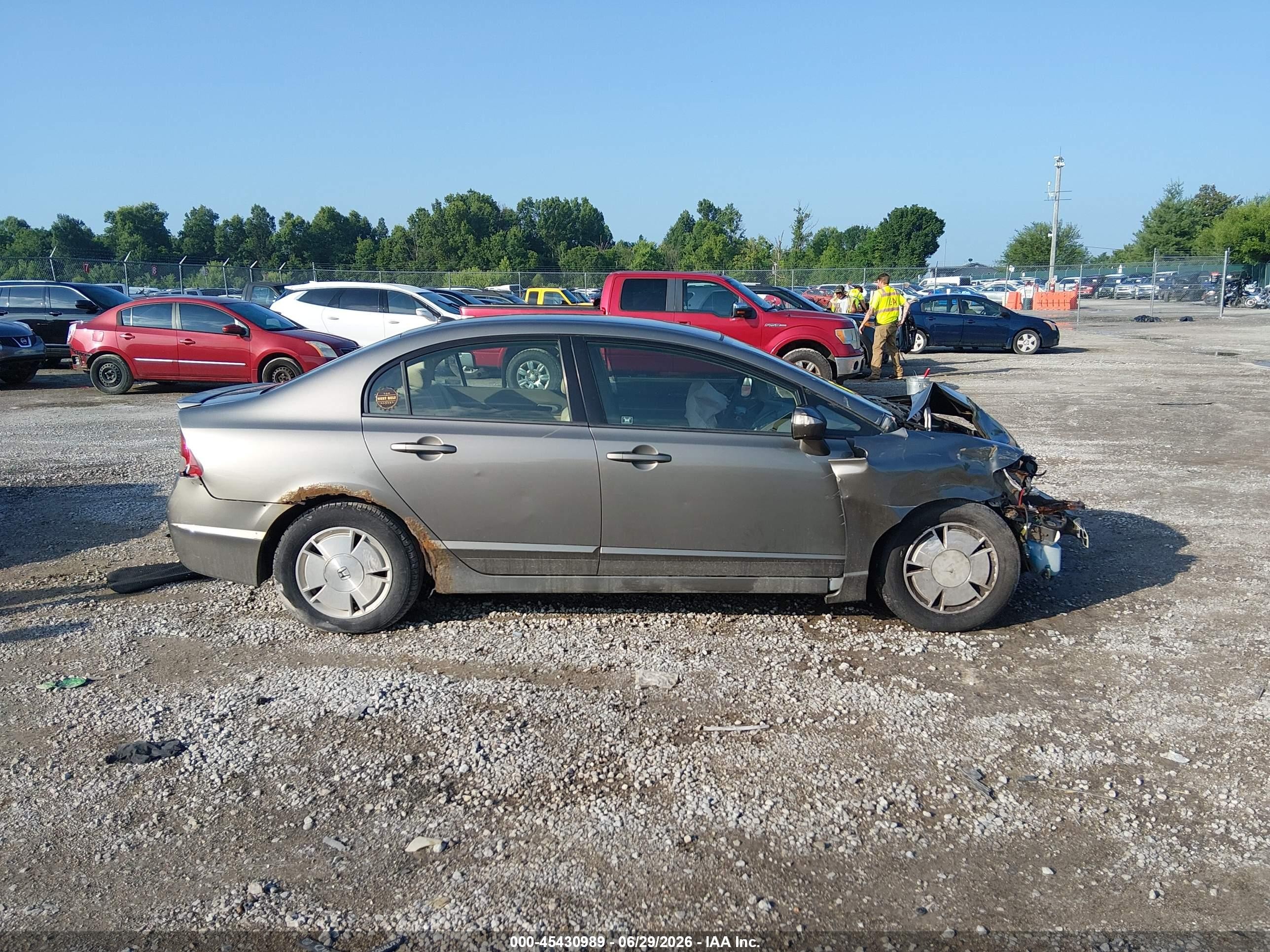 2008 Honda Civic Hybrid   Brown vin: JHMFA36218S022797