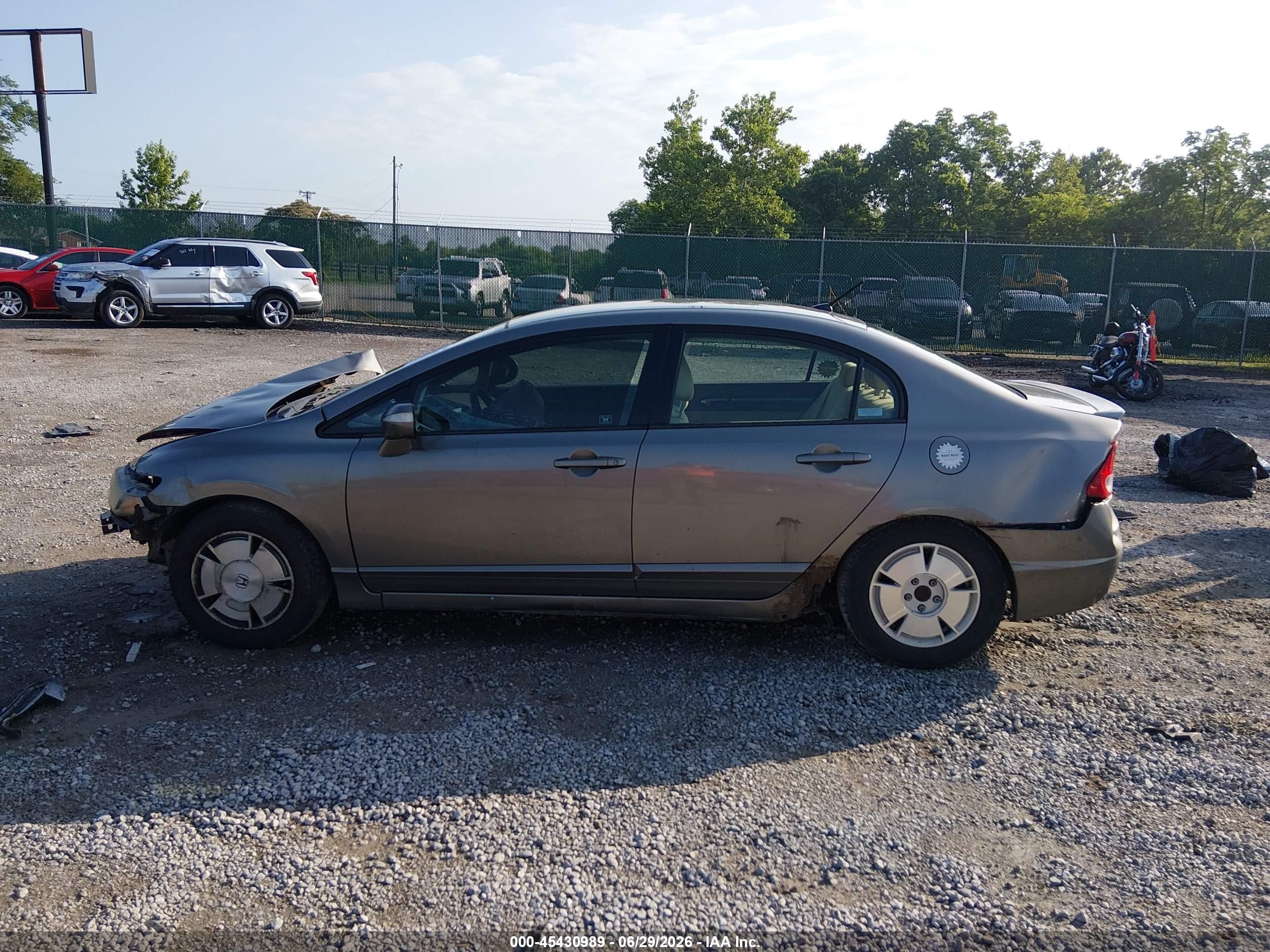 2008 Honda Civic Hybrid   Brown vin: JHMFA36218S022797
