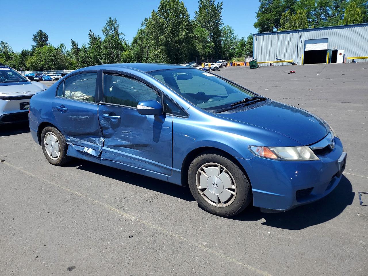 2009 Honda Civic Hybrid Blue vin: JHMFA36219S005015