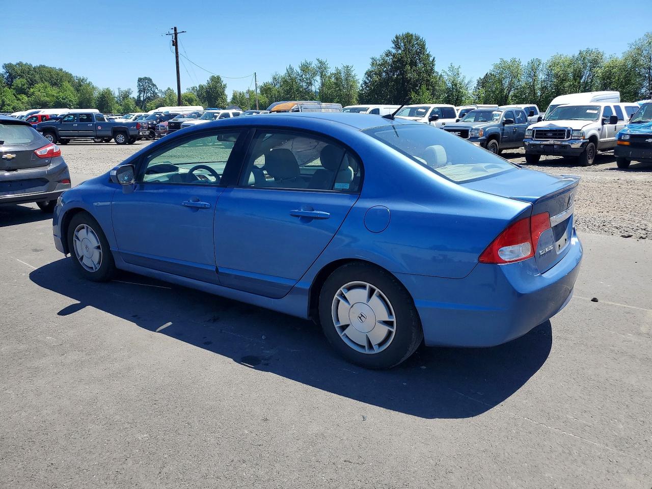 2009 Honda Civic Hybrid Blue vin: JHMFA36219S005015