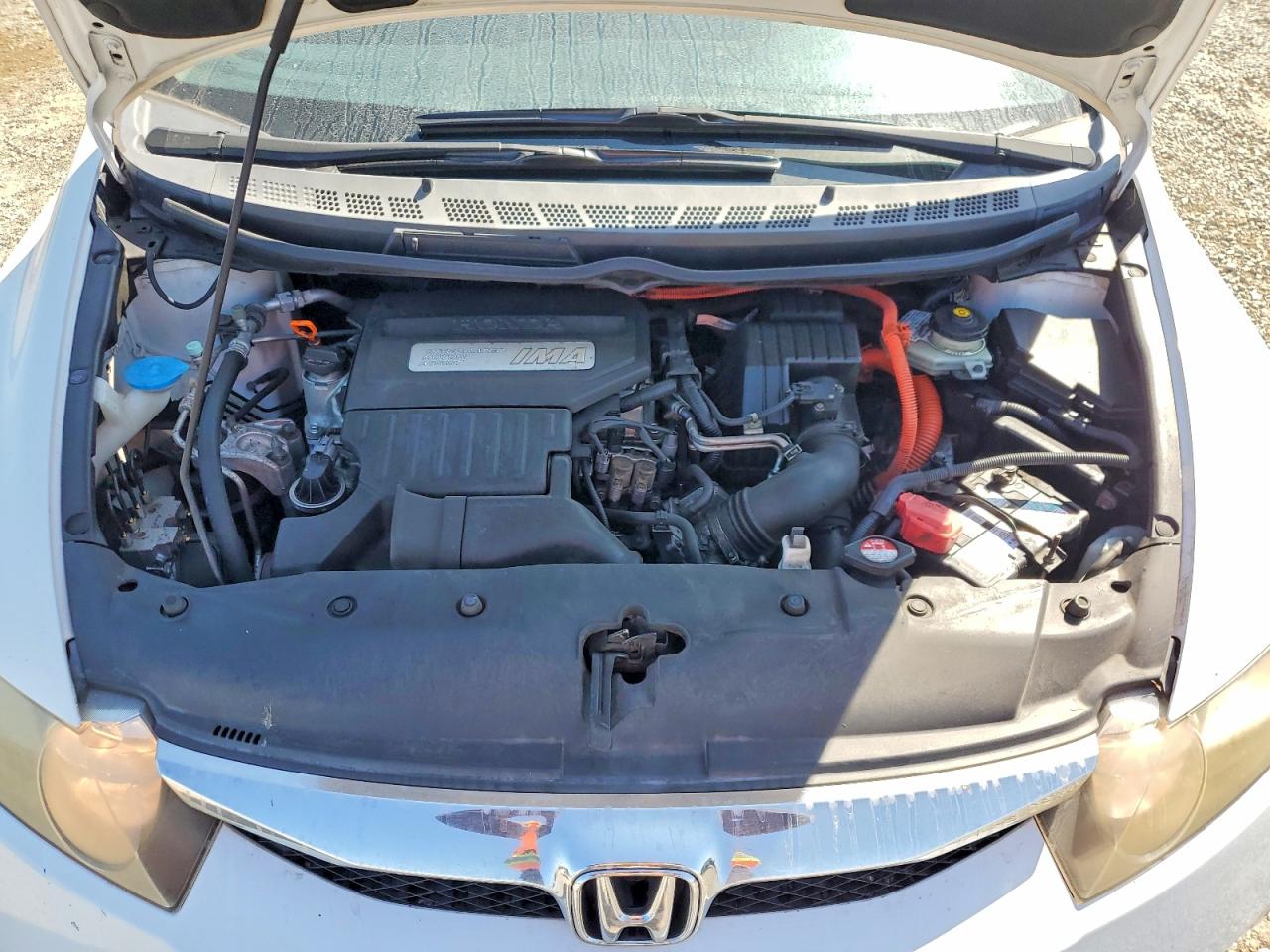 2009 Honda Civic Hybrid White vin: JHMFA36219S016791