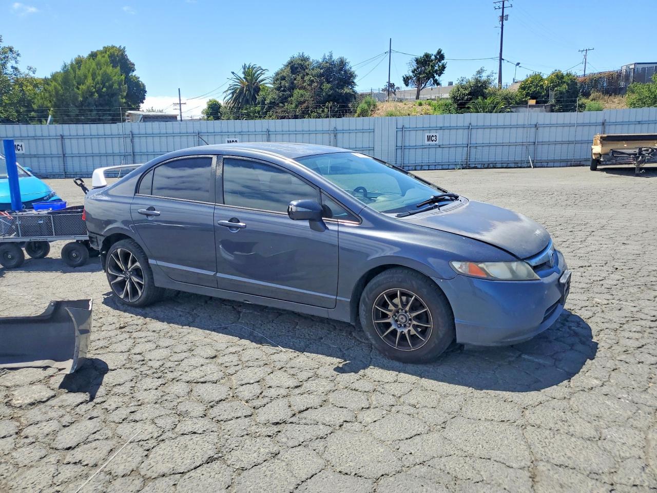 2006 Hond Civic Серый vin: JHMFA36226S003592