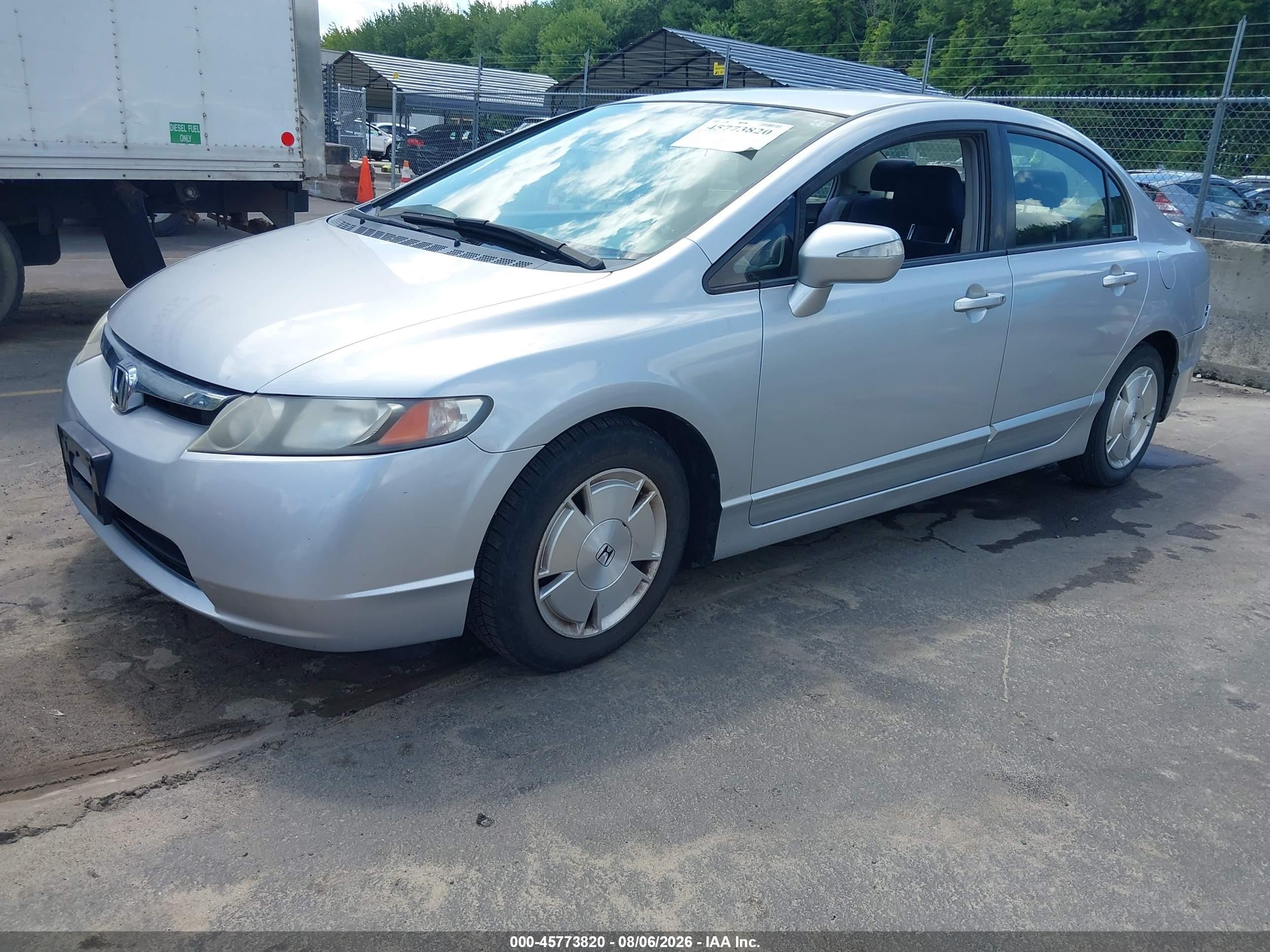 2006 Honda Civic Hybrid   Silver vin: JHMFA36226S013636