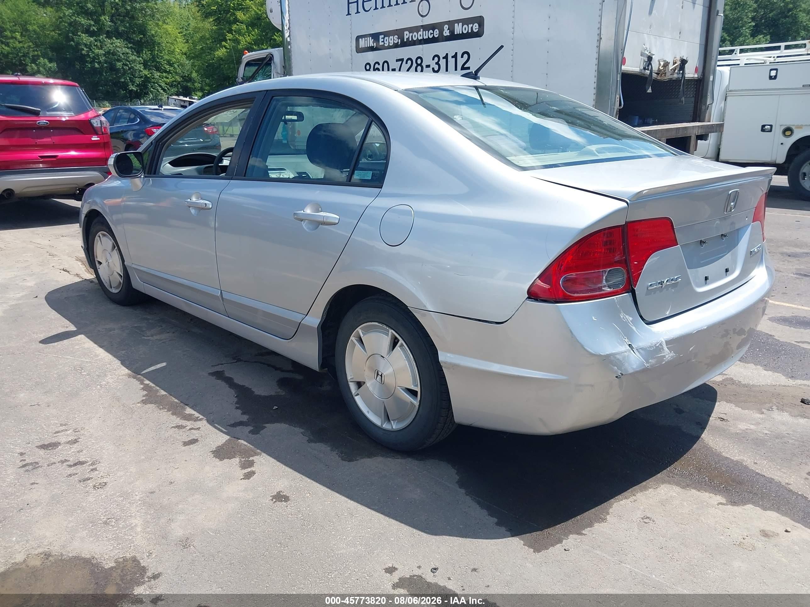 2006 Honda Civic Hybrid   Silver vin: JHMFA36226S013636
