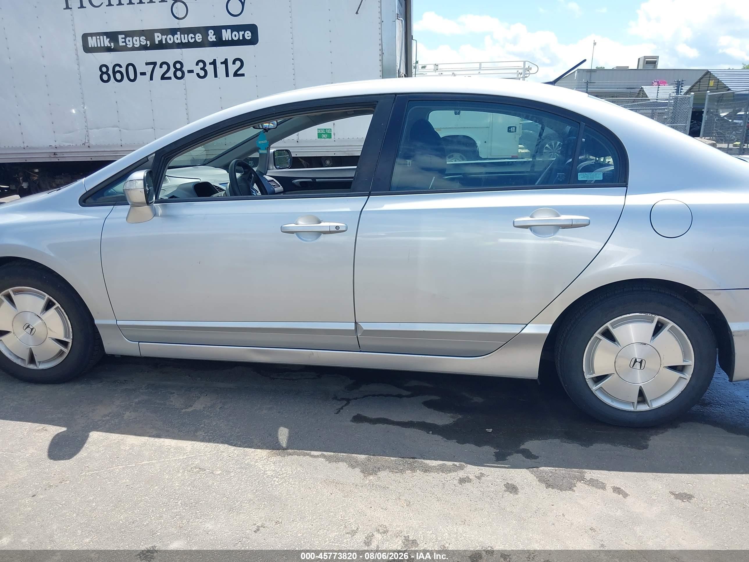2006 Honda Civic Hybrid   Silver vin: JHMFA36226S013636