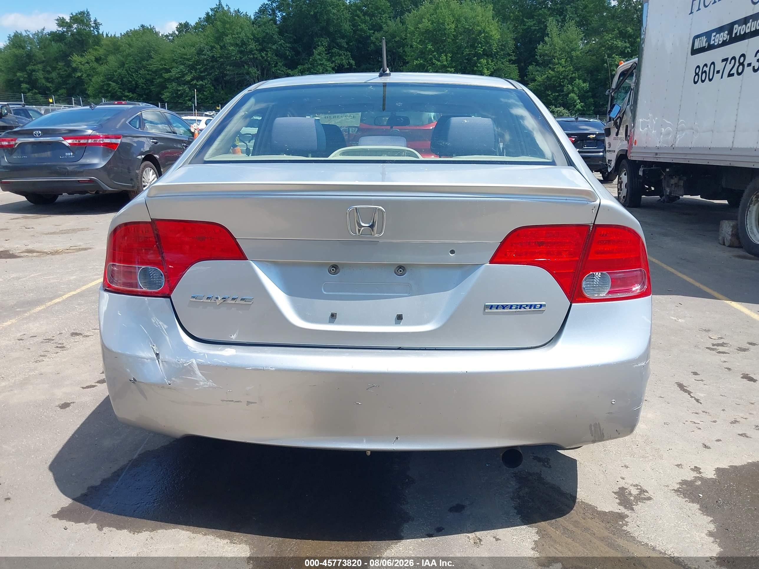 2006 Honda Civic Hybrid   Silver vin: JHMFA36226S013636