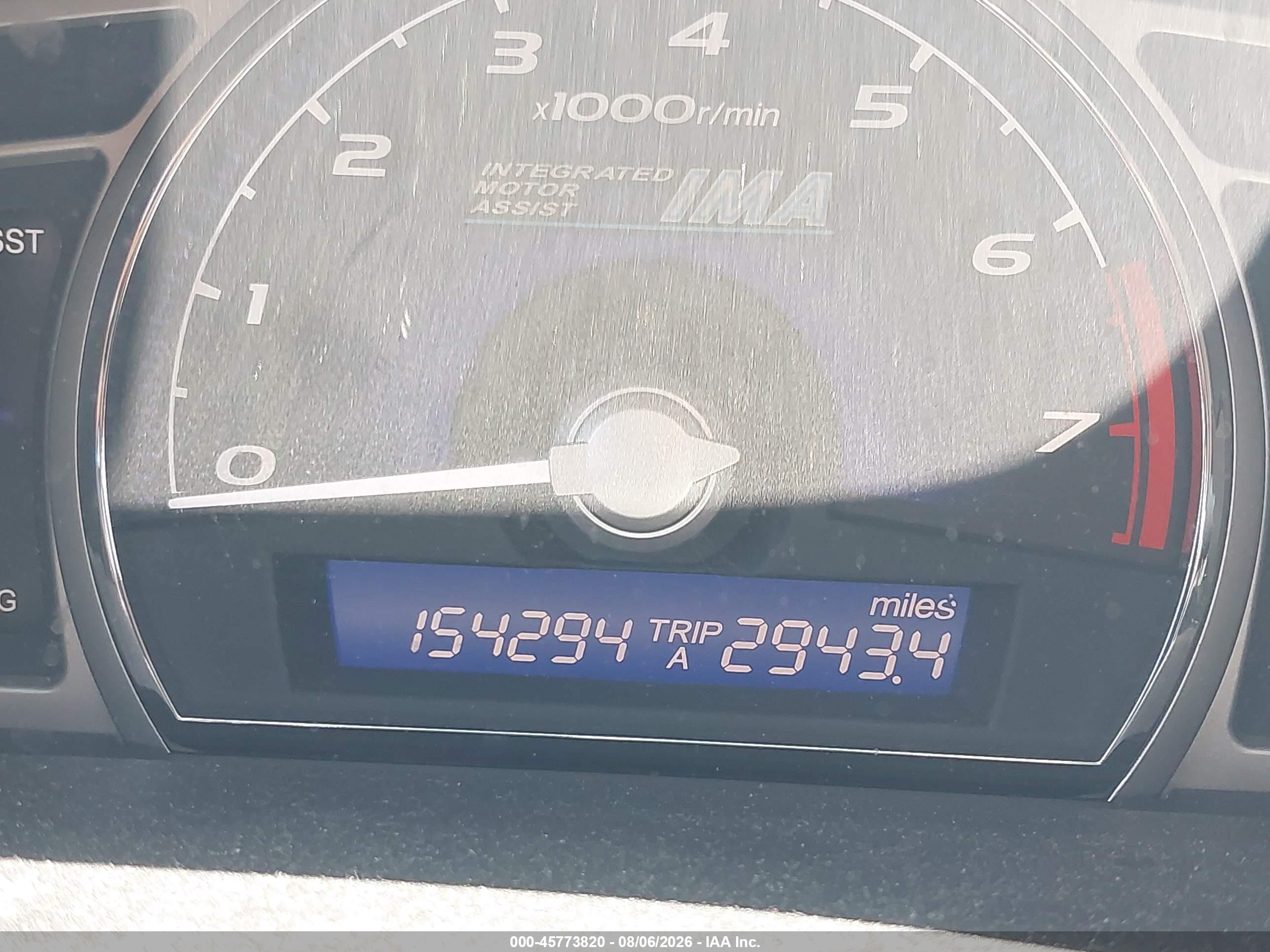 2006 Honda Civic Hybrid   Silver vin: JHMFA36226S013636