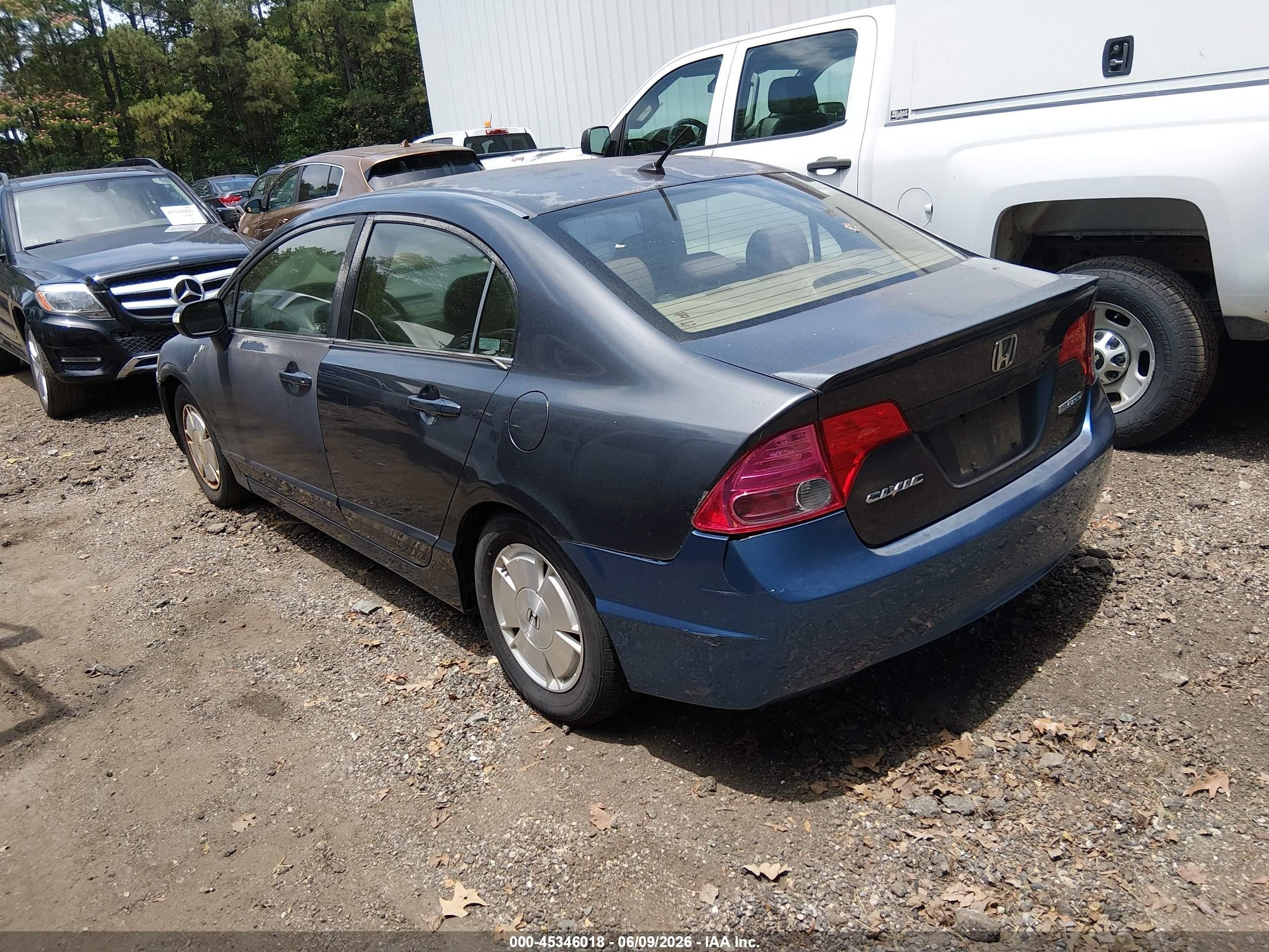 2006 Honda Civic Hybrid   Gray vin: JHMFA36226S019470