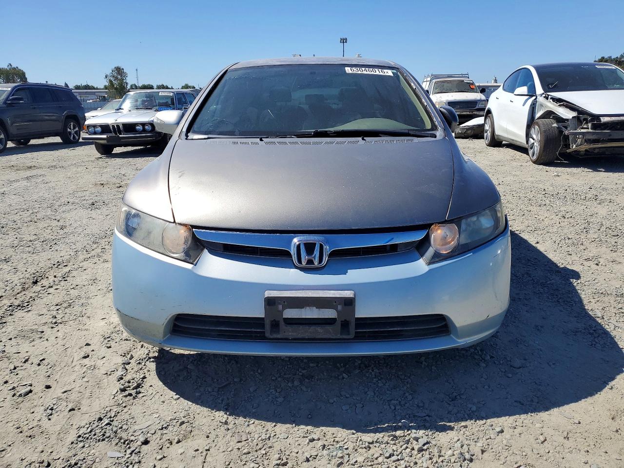 2006 Honda Civic Hybrid Gray vin: JHMFA36226S027729