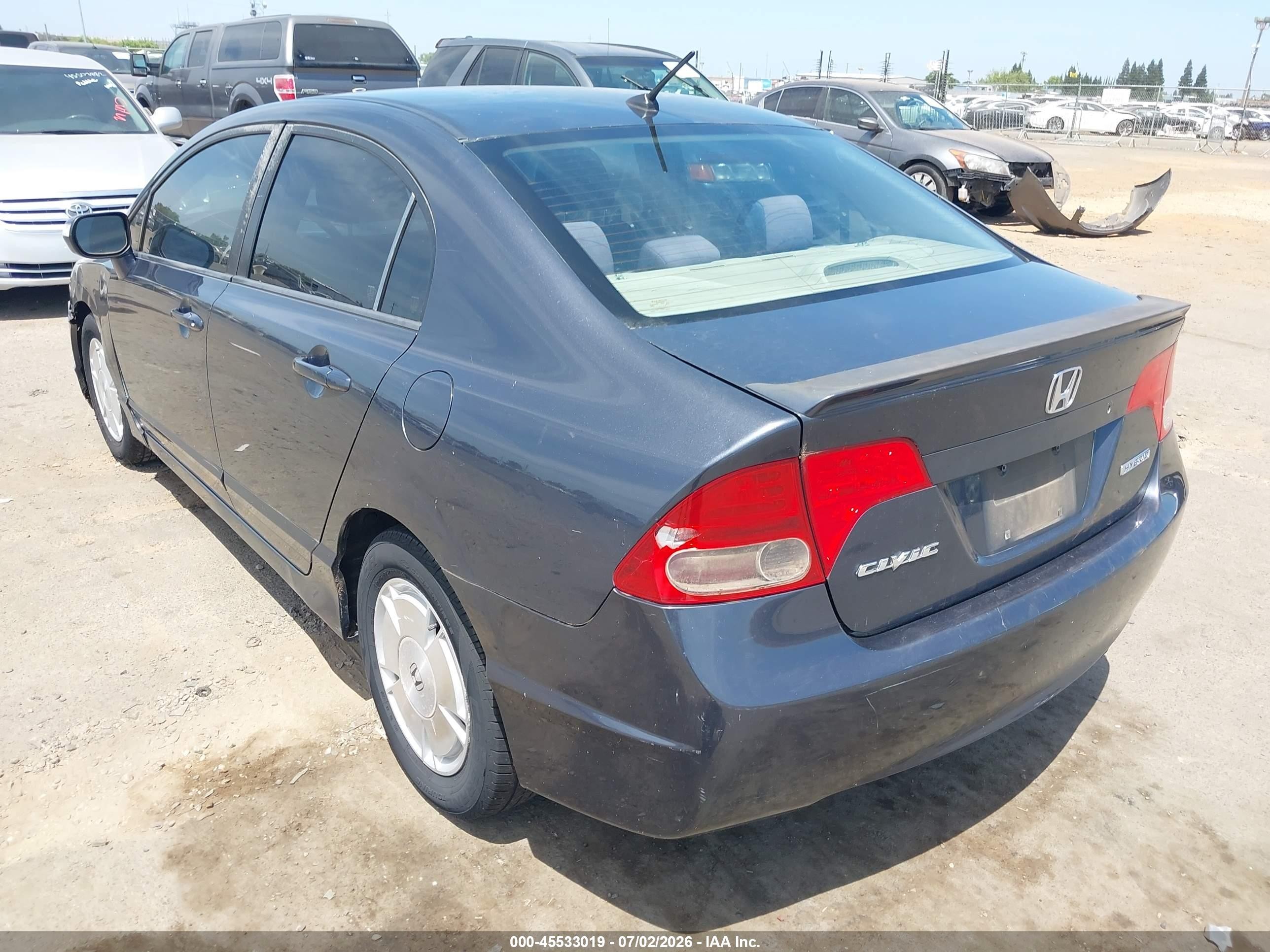 2007 Honda Civic Hybrid   Blue vin: JHMFA36227S010026