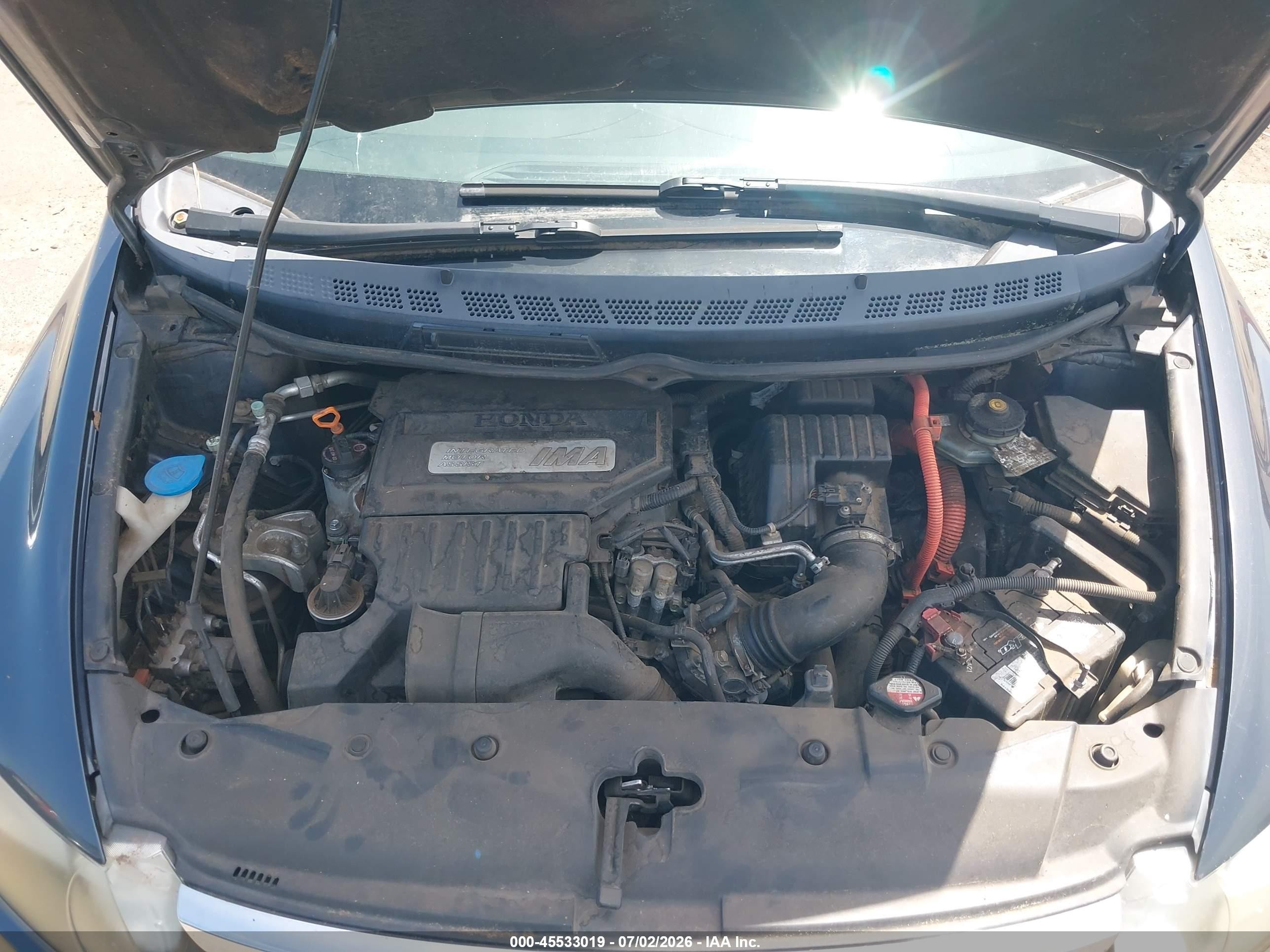 2007 Honda Civic Hybrid   Blue vin: JHMFA36227S010026