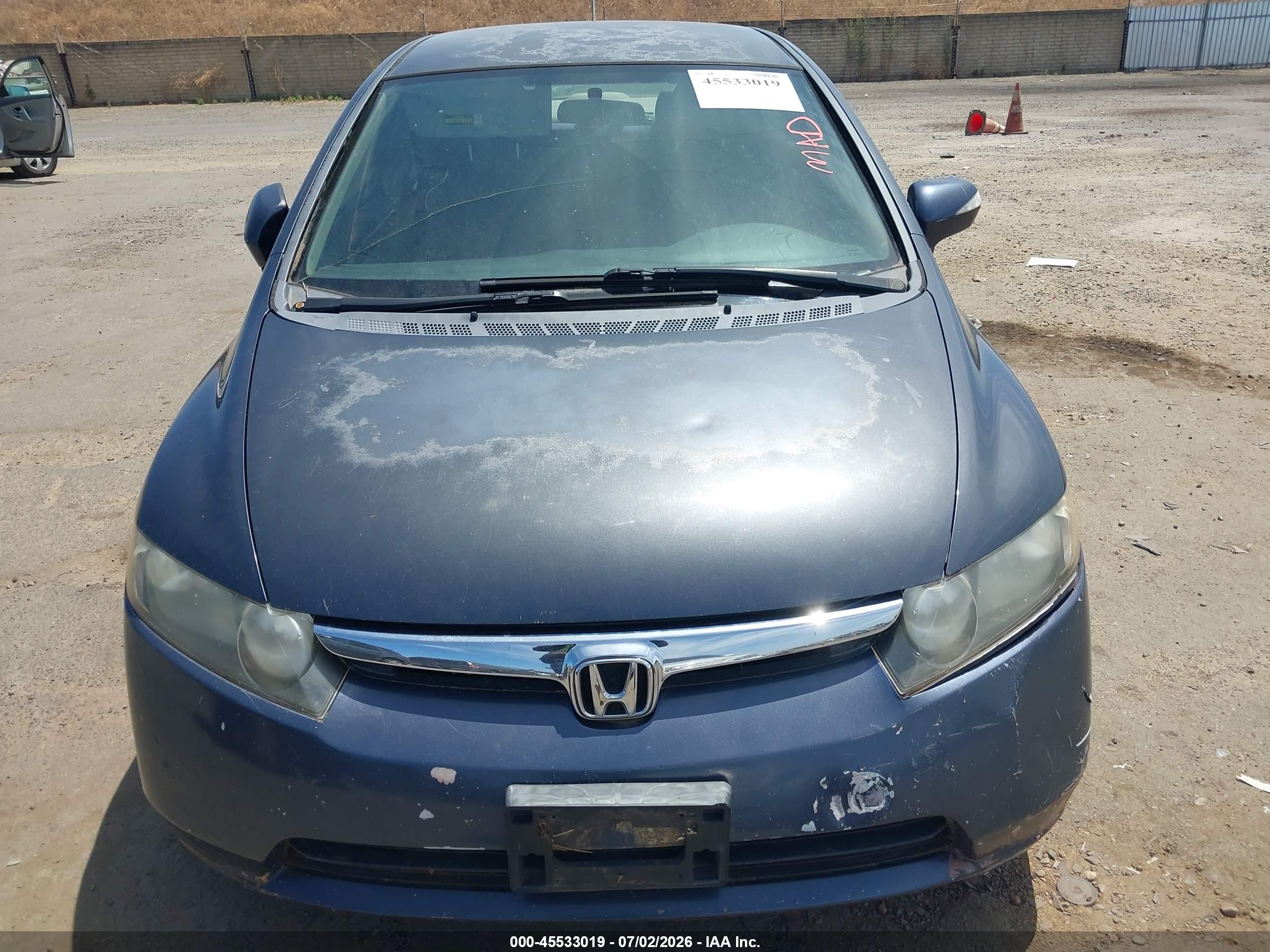 2007 Honda Civic Hybrid   Blue vin: JHMFA36227S010026