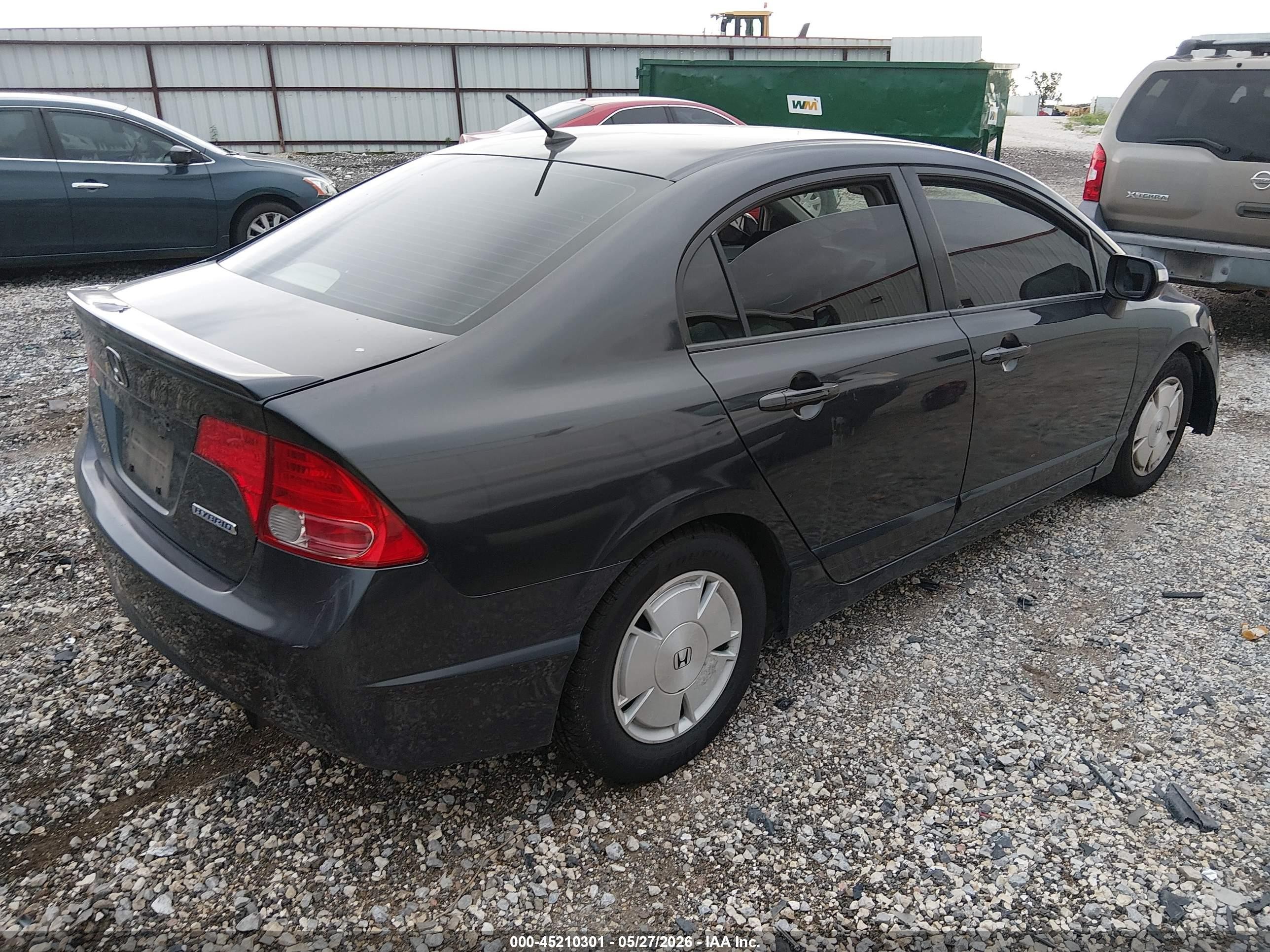 2007 Honda Civic Hybrid   Blue vin: JHMFA36227S019292