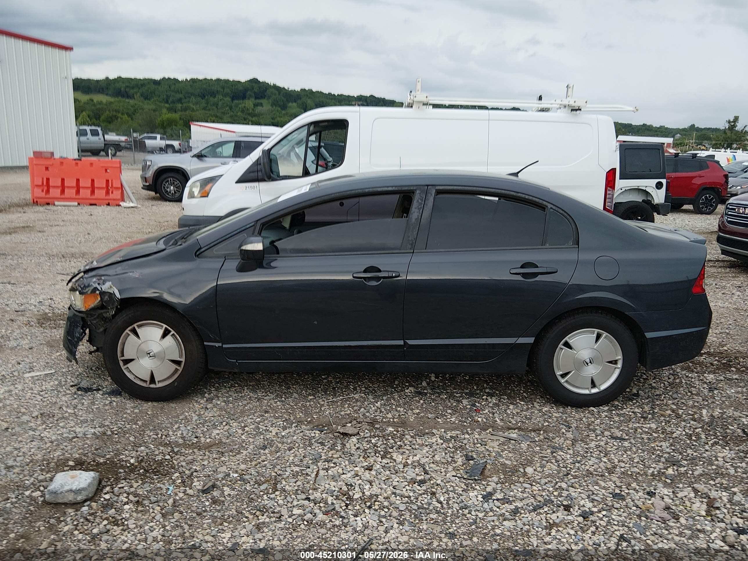 2007 Honda Civic Hybrid   Blue vin: JHMFA36227S019292