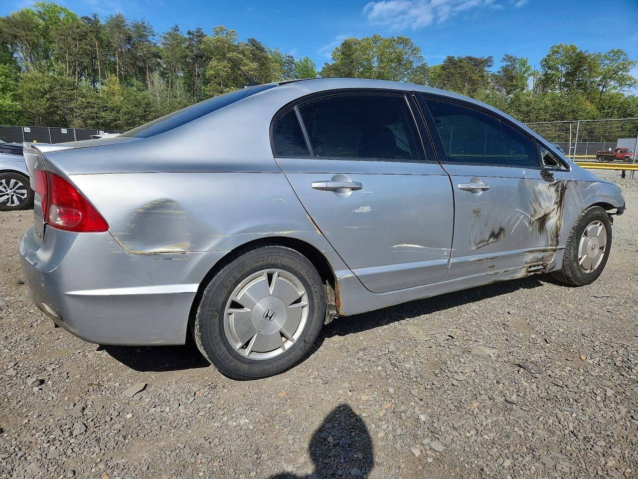 2008 Honda Civic Hybrid Silver vin: JHMFA36228S003451