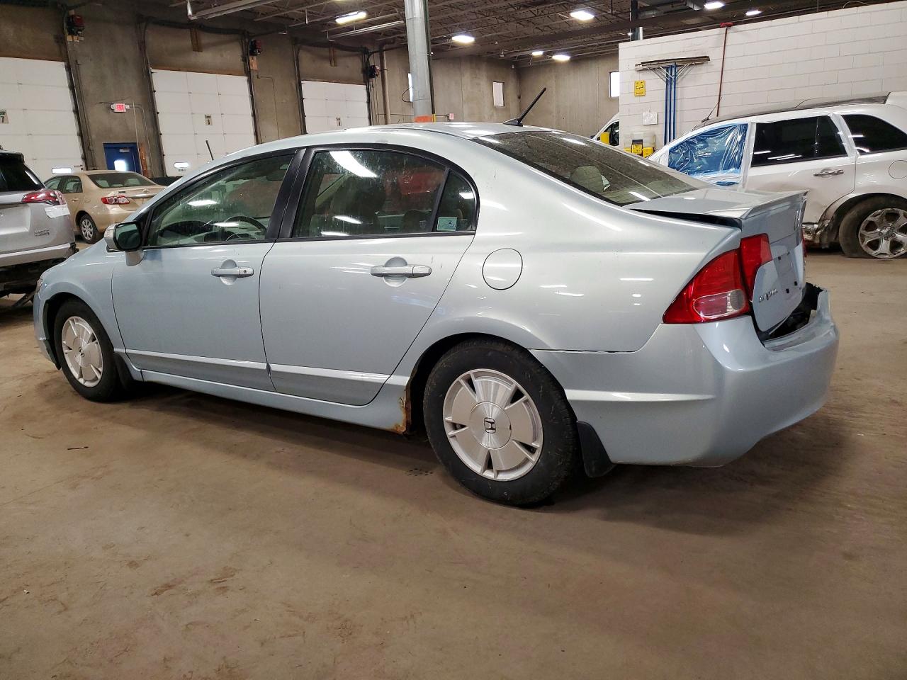 2008 Honda Civic Hybrid Синий vin: JHMFA36228S010478