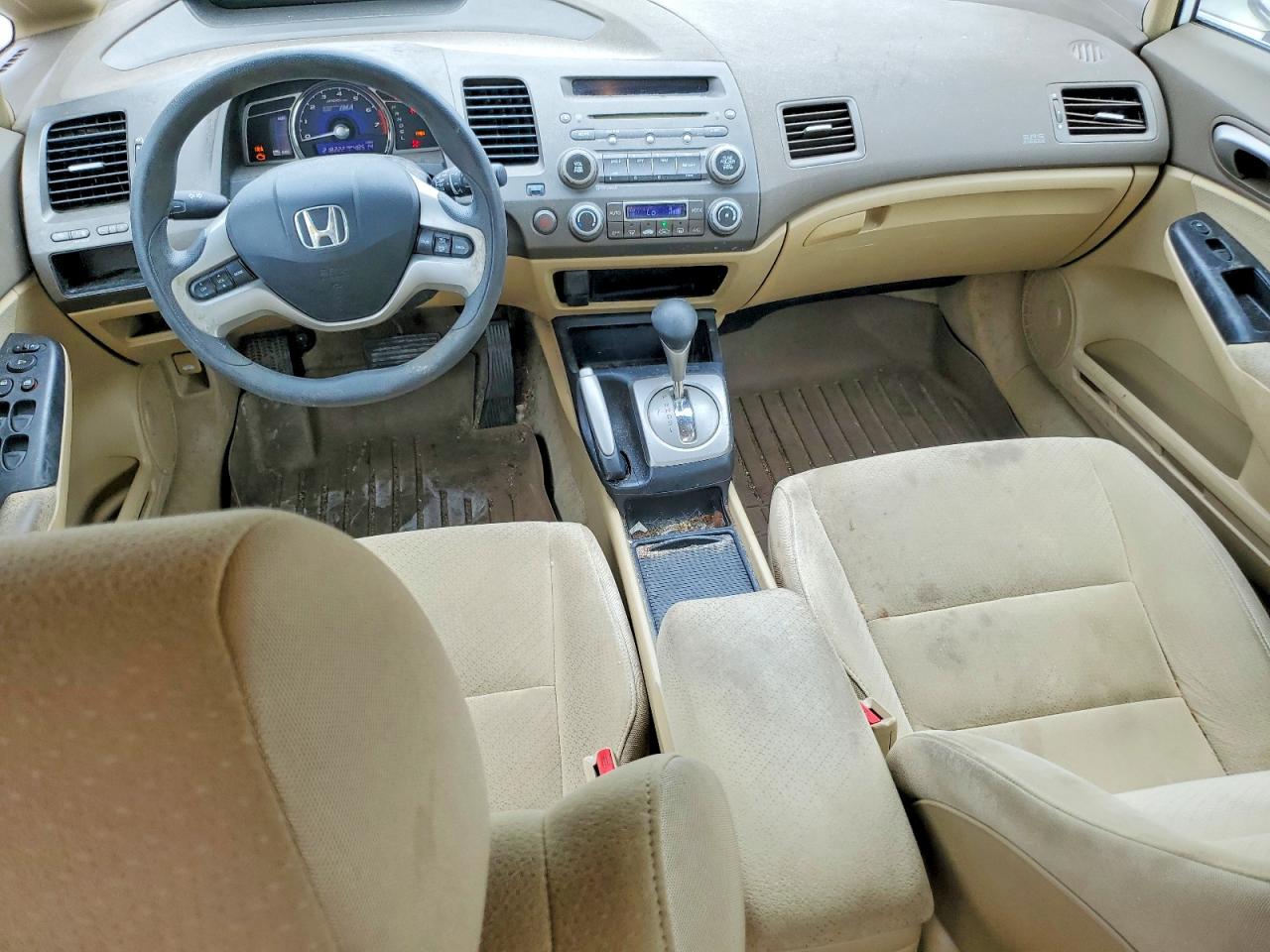 2008 Honda Civic Hybrid White vin: JHMFA36228S019892