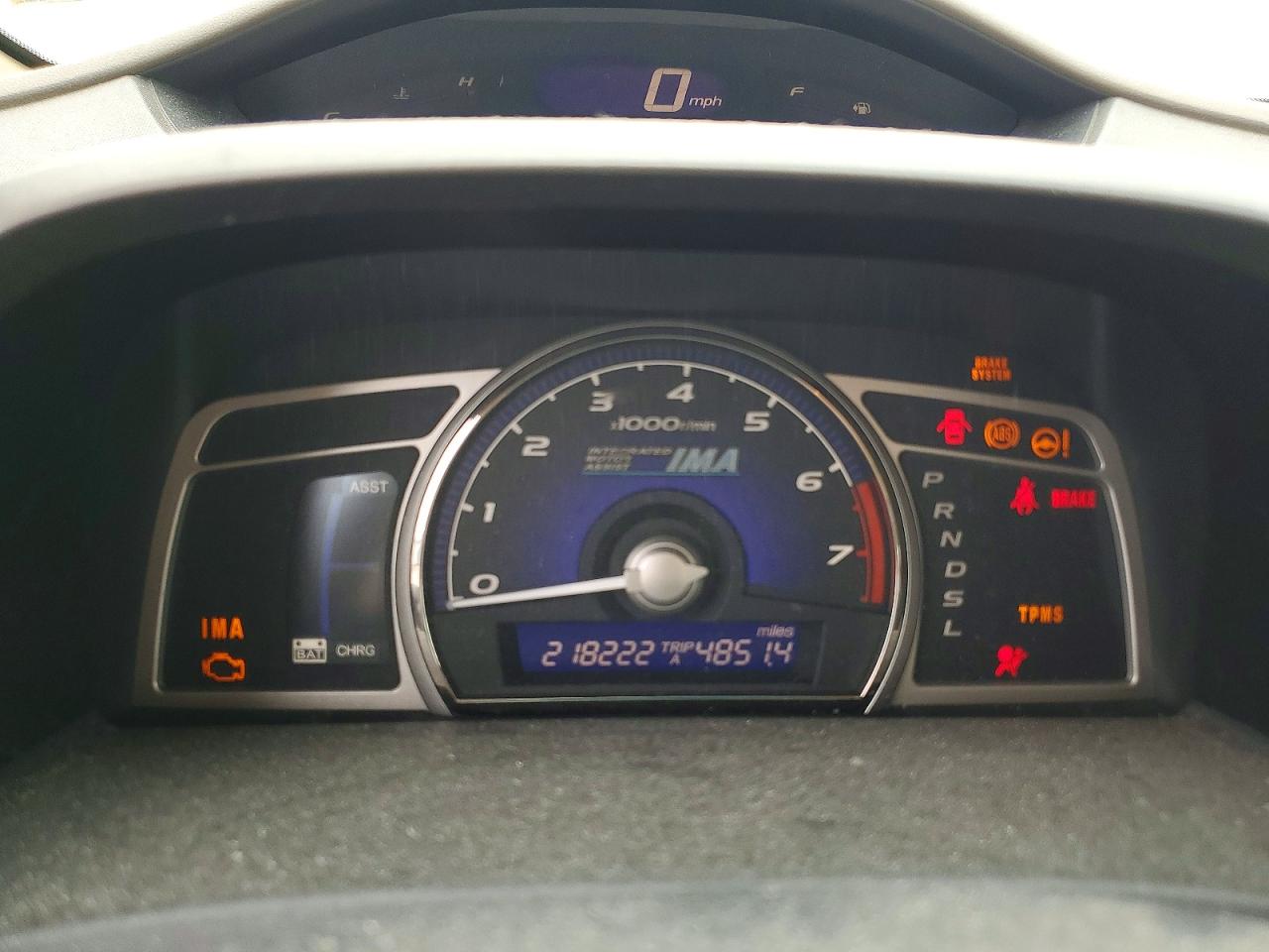 2008 Honda Civic Hybrid White vin: JHMFA36228S019892