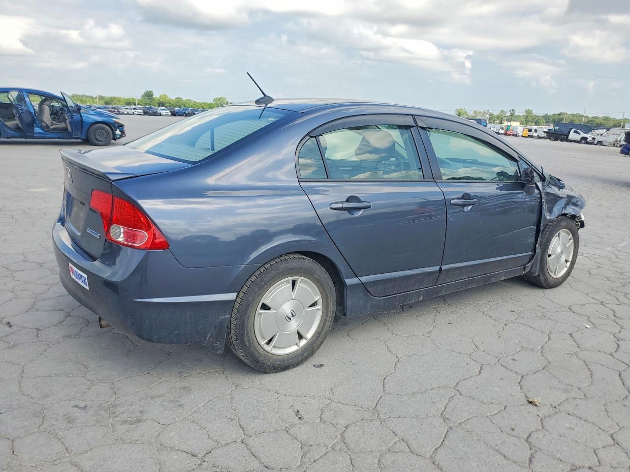 2008 Honda Civic Hybrid Gray vin: JHMFA36228S020220