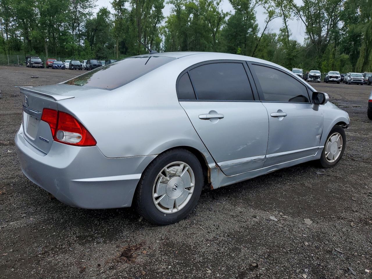 2009 Honda Civic Hybrid Silver vin: JHMFA36229S002348