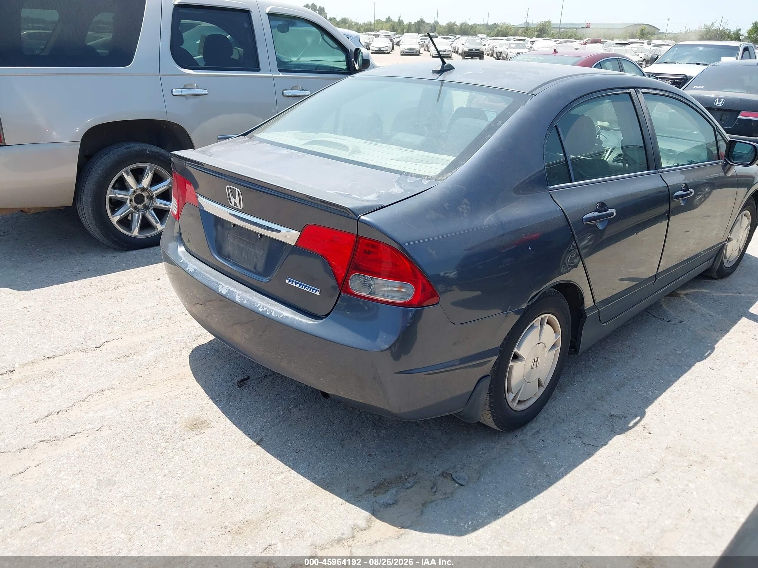 2009 Honda Civic Hybrid   Blue vin: JHMFA36229S008151