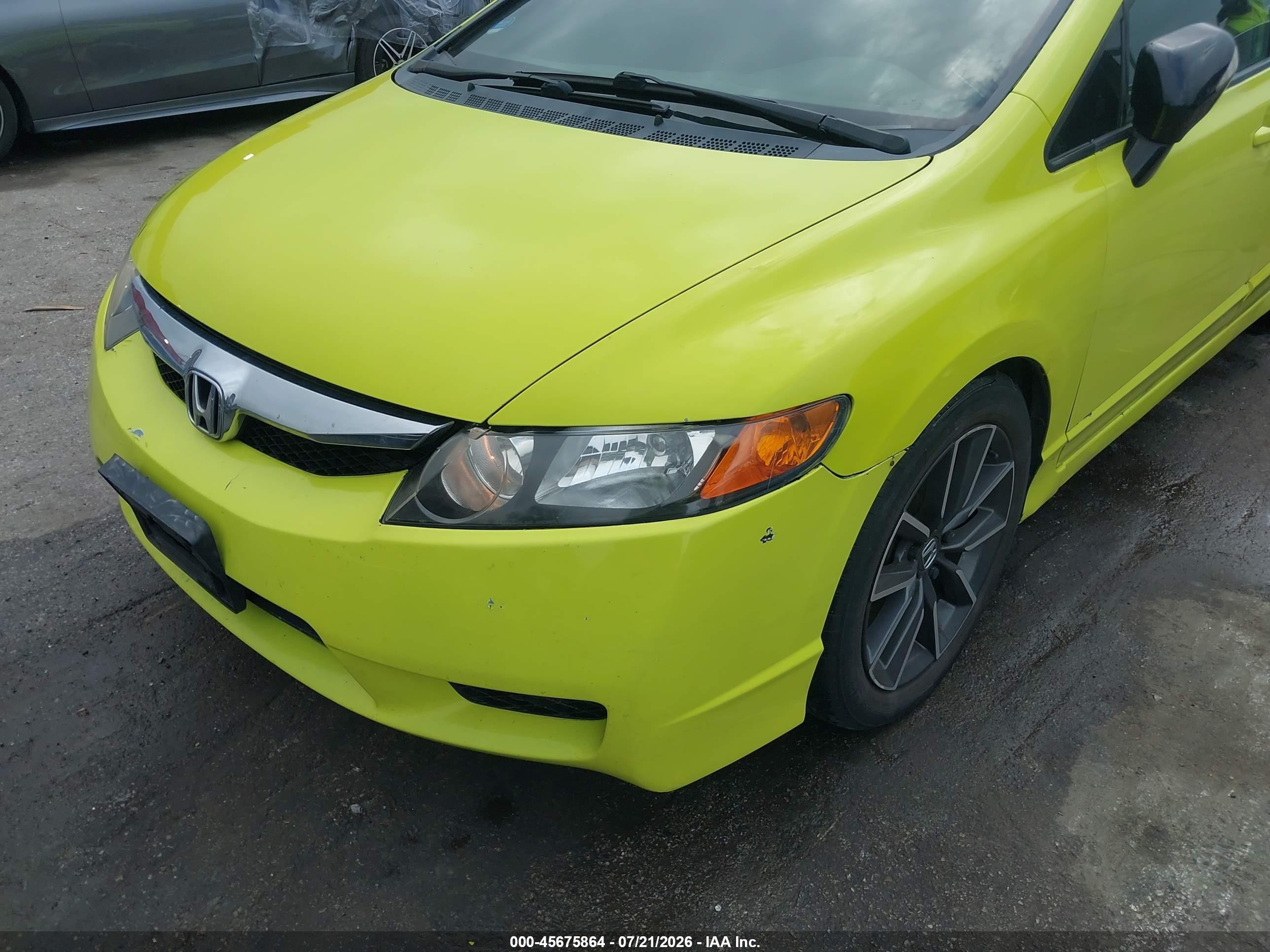 2009 Honda Civic Hybrid   Желтый vin: JHMFA36229S009364