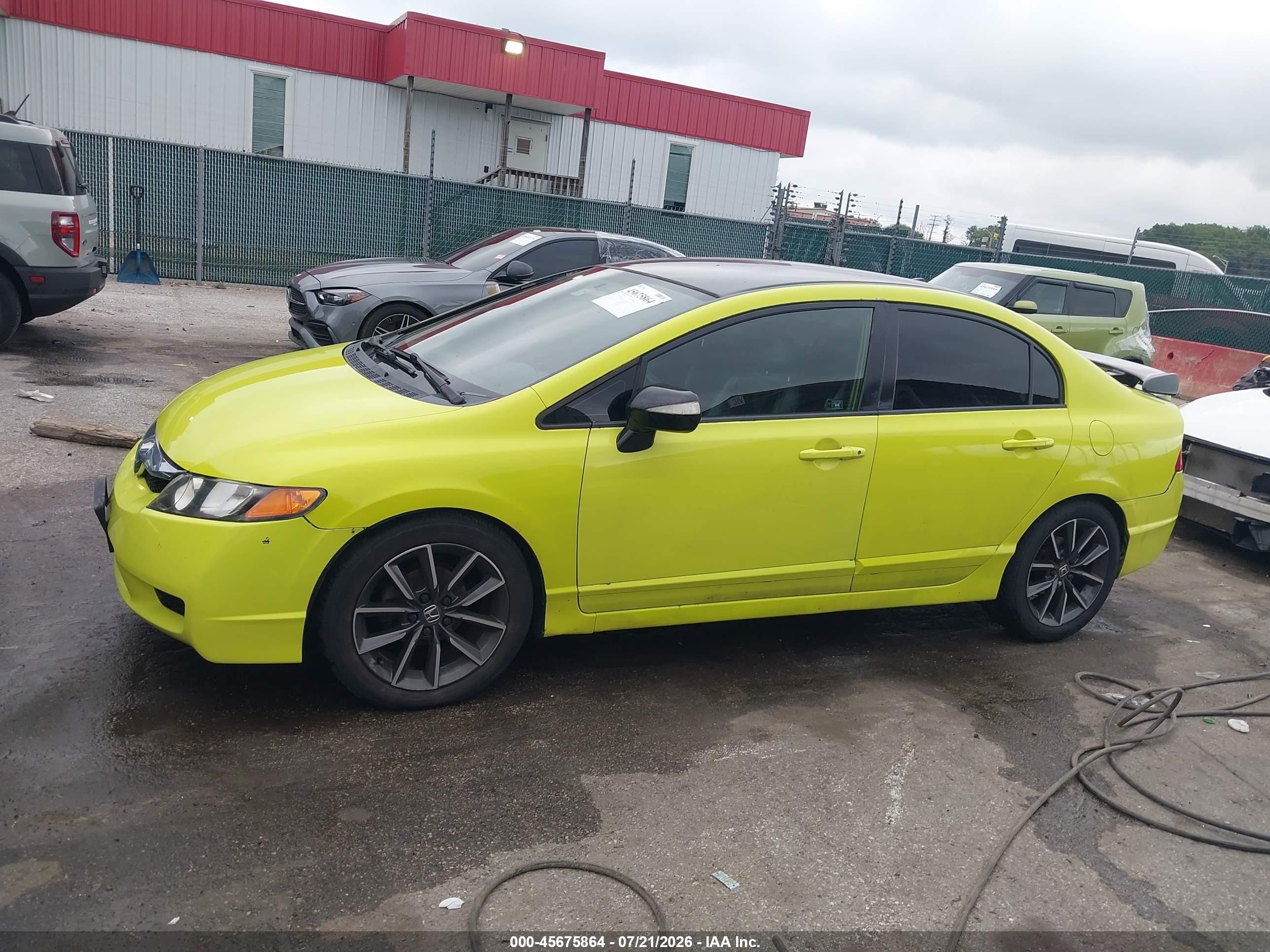 2009 Honda Civic Hybrid   Желтый vin: JHMFA36229S009364