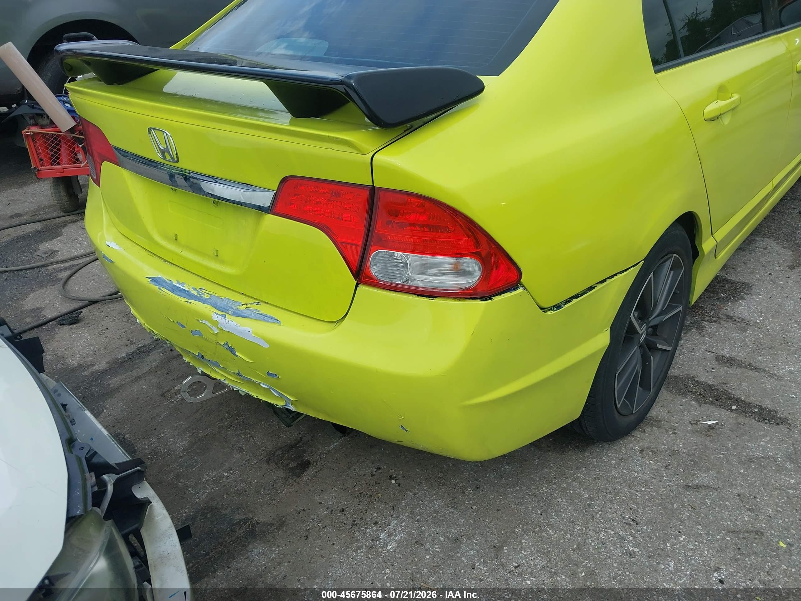 2009 Honda Civic Hybrid   Желтый vin: JHMFA36229S009364