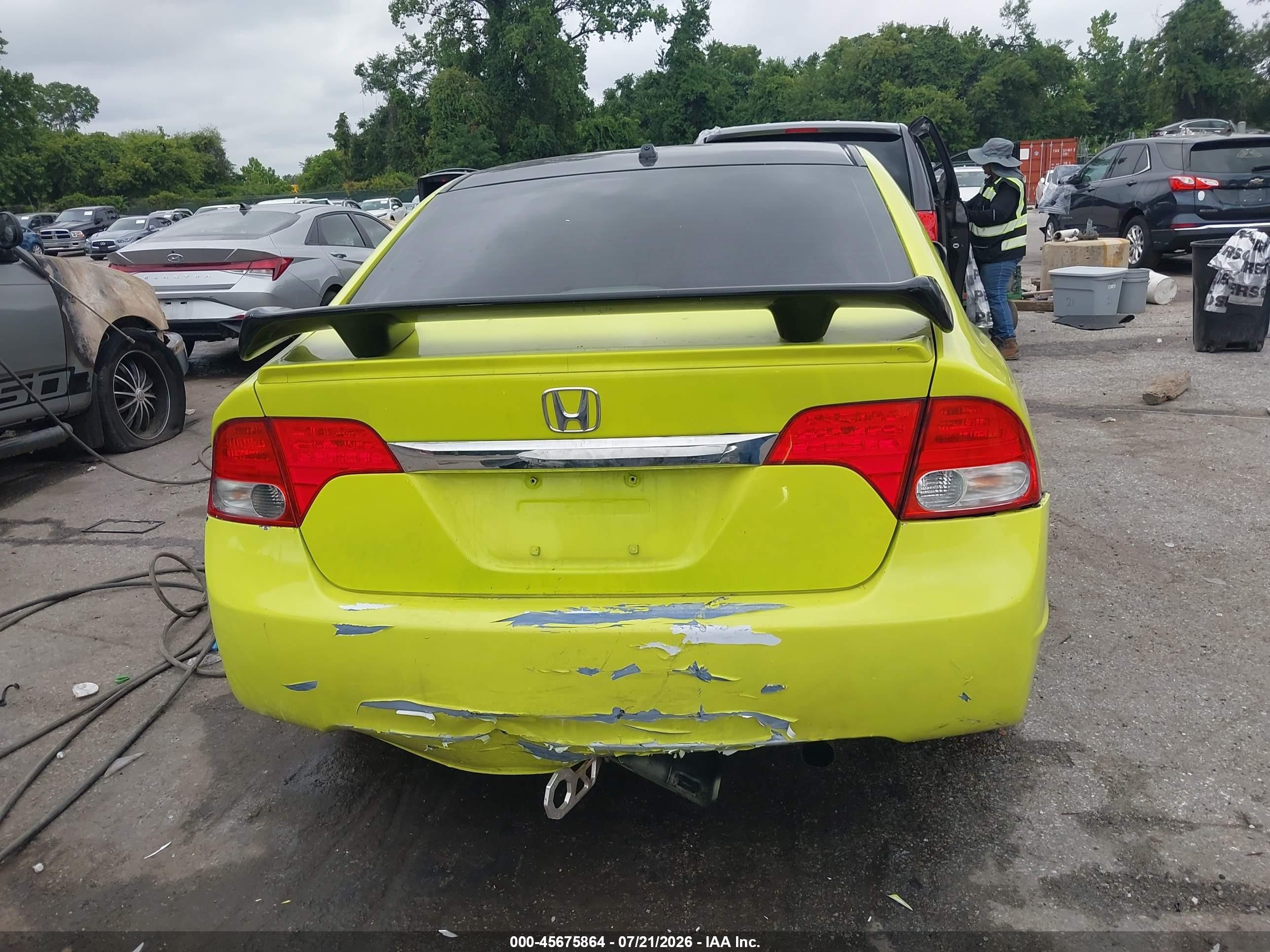 2009 Honda Civic Hybrid   Желтый vin: JHMFA36229S009364