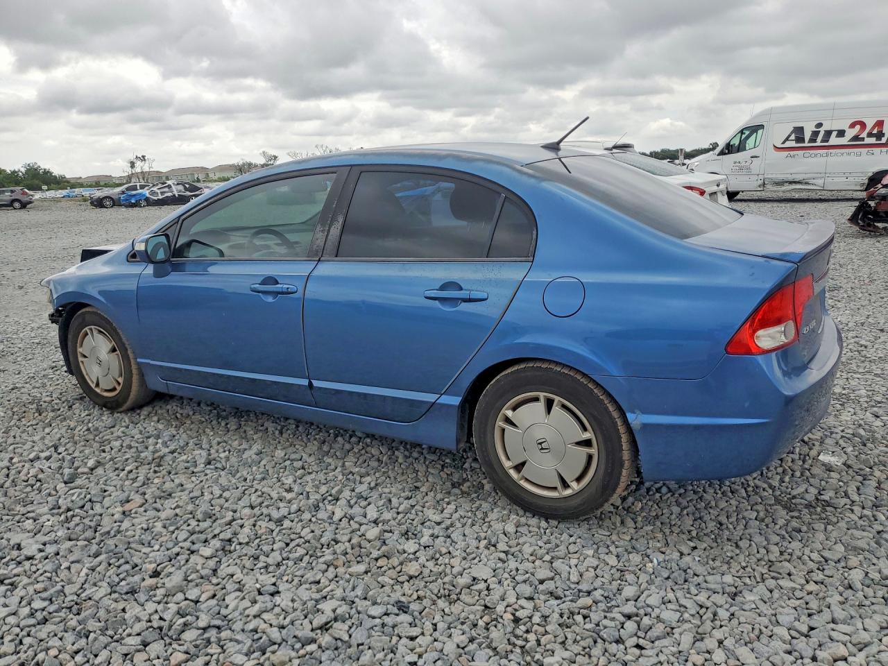 2009 Honda Civic Hybrid Синий vin: JHMFA36229S014385