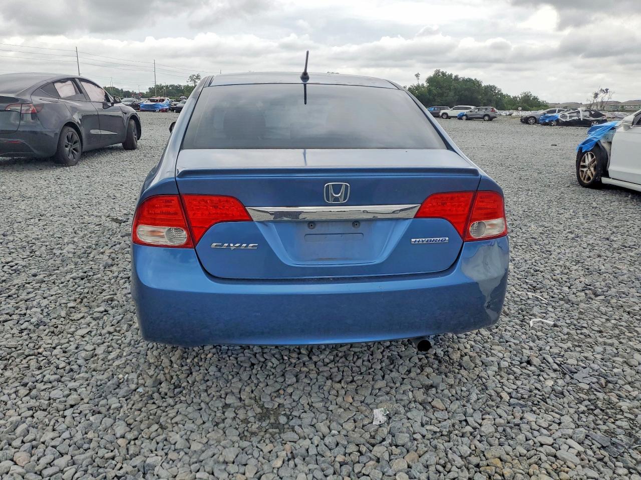 2009 Honda Civic Hybrid Синий vin: JHMFA36229S014385