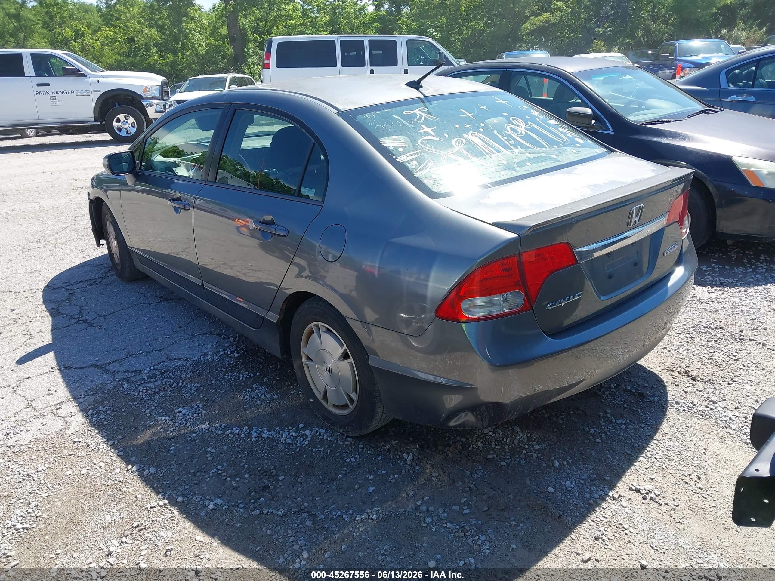 2009 Honda Civic Hybrid   Gray vin: JHMFA36229S019067