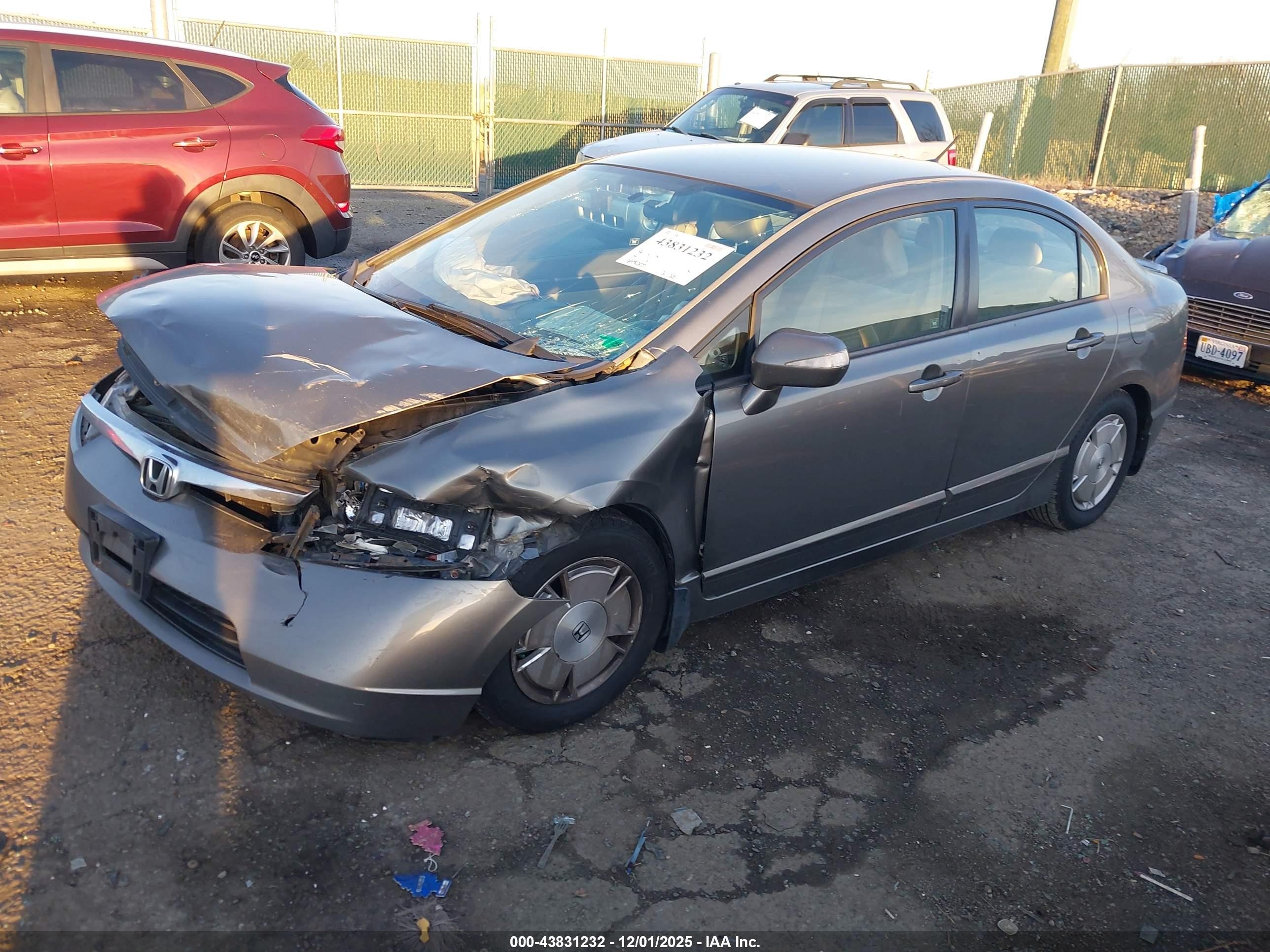 2006 Honda Civic Hybrid   Gray vin: JHMFA36236S006159