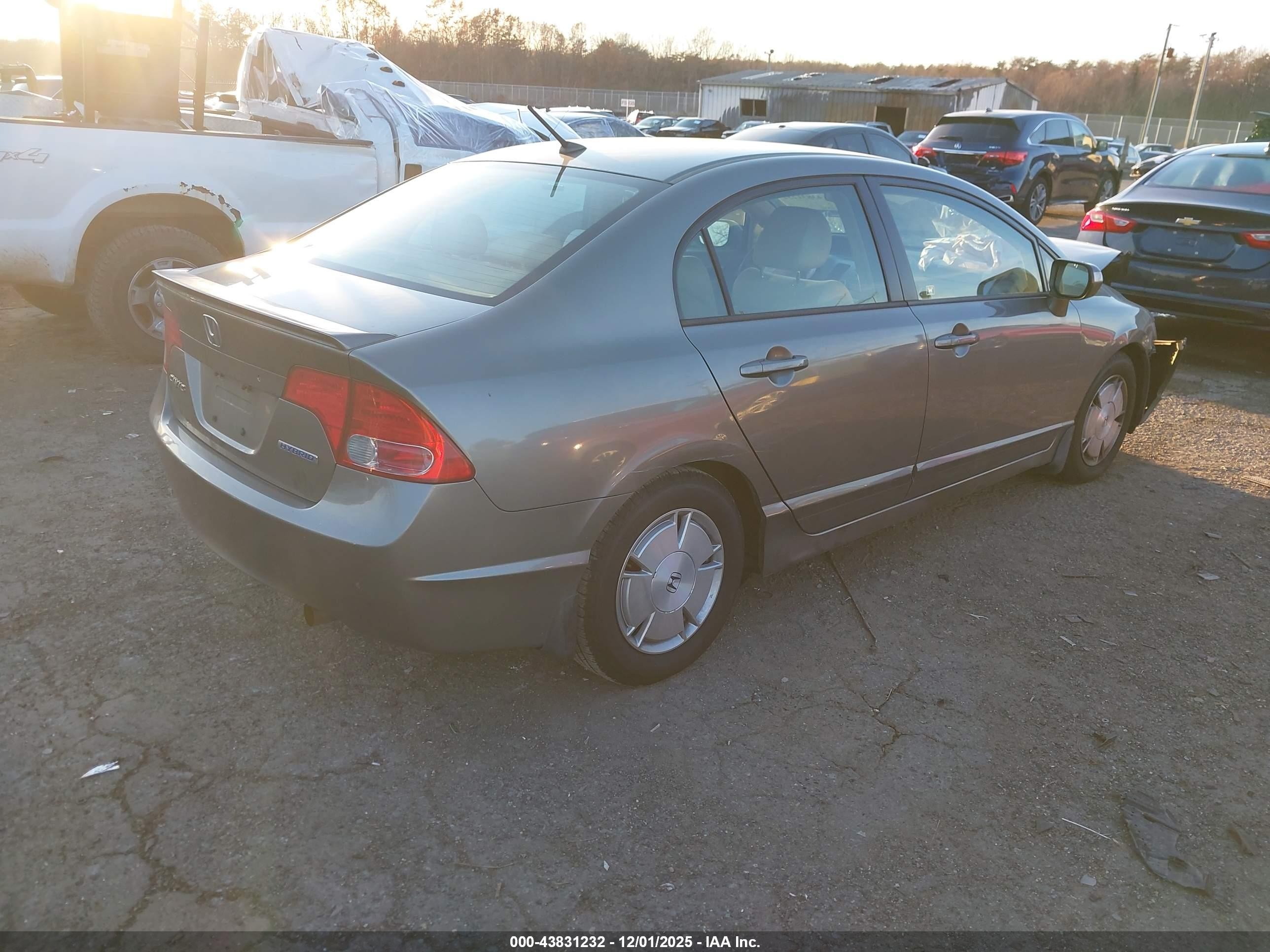 2006 Honda Civic Hybrid   Gray vin: JHMFA36236S006159