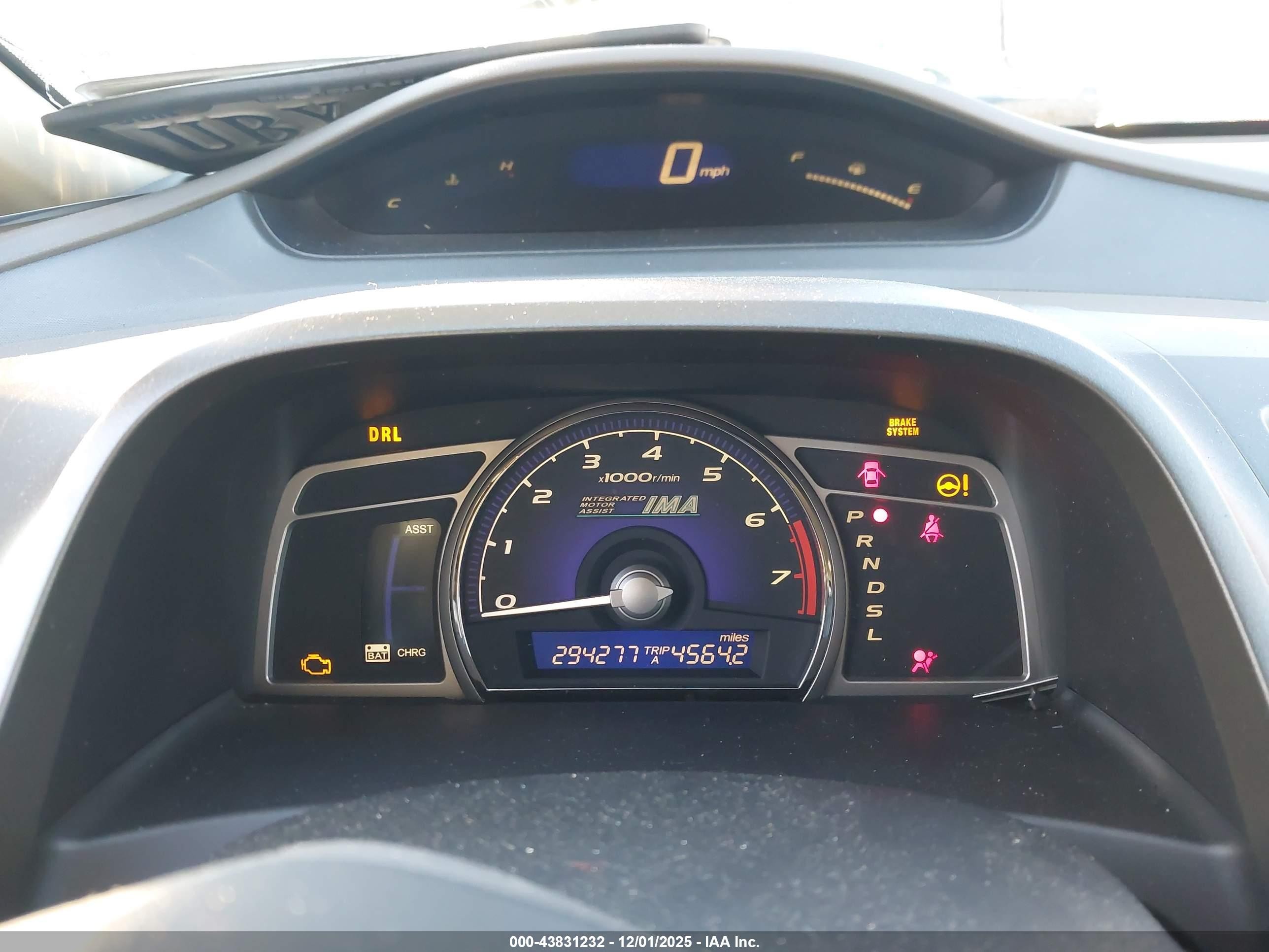 2006 Honda Civic Hybrid   Gray vin: JHMFA36236S006159