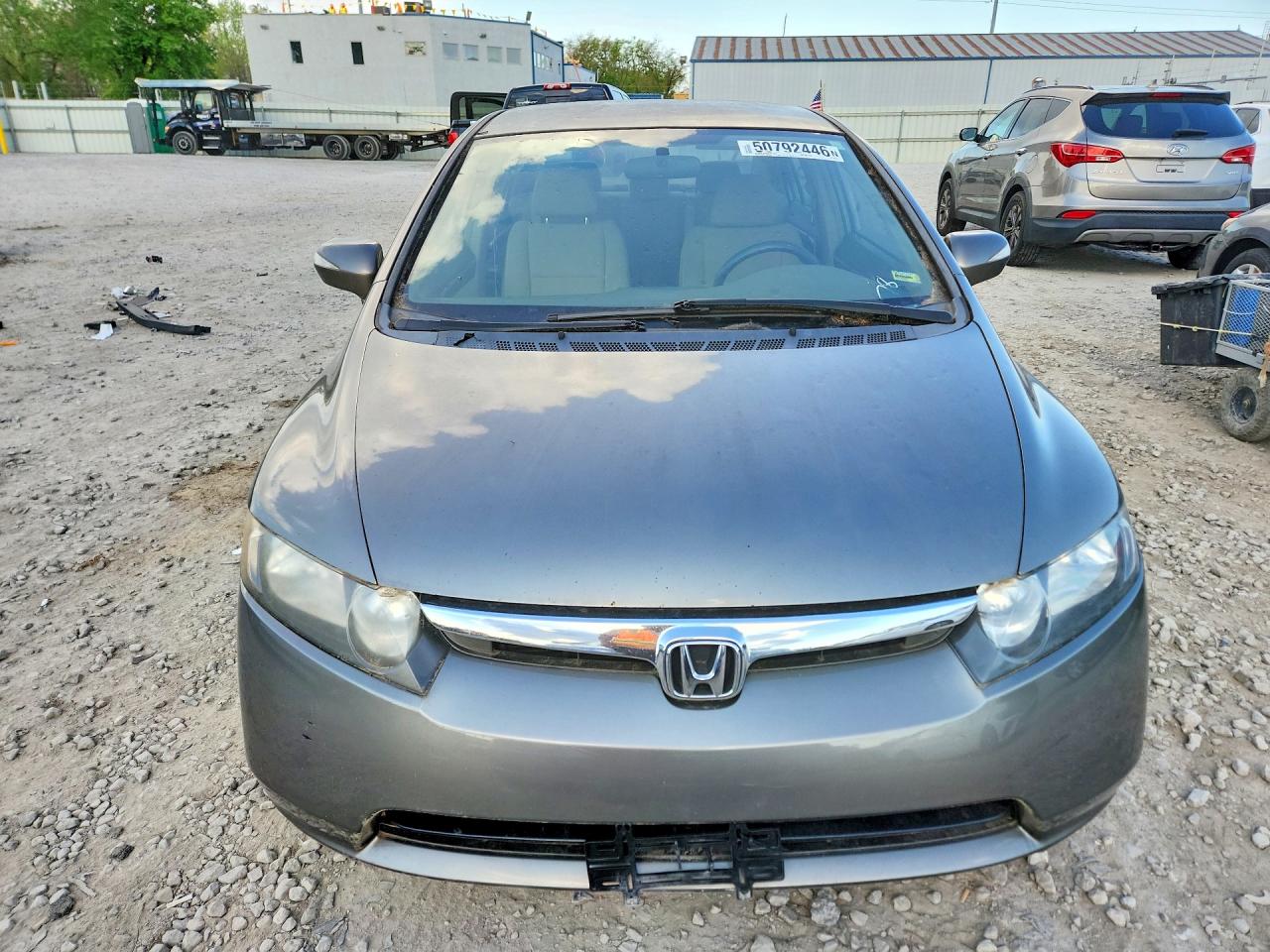 2006 Honda Civic Hybrid Tan vin: JHMFA36236S008915