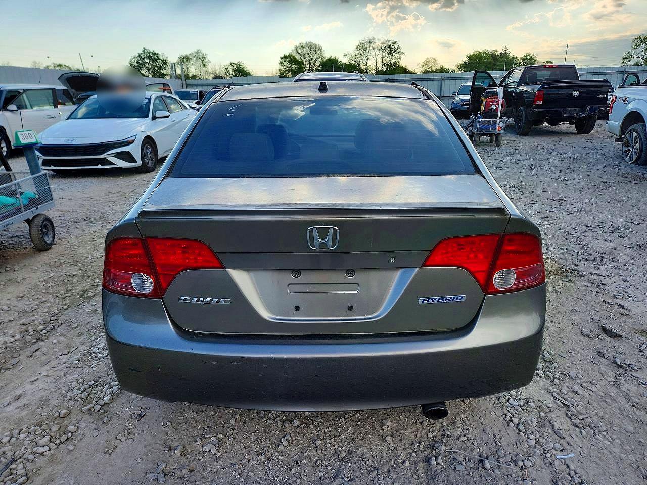 2006 Honda Civic Hybrid Tan vin: JHMFA36236S008915