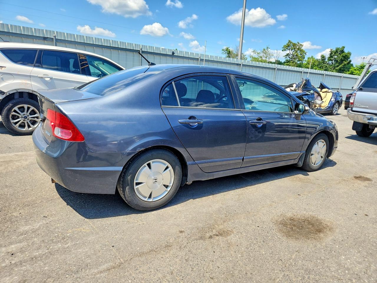 2006 Honda Civic Hybrid Gray vin: JHMFA36236S011376