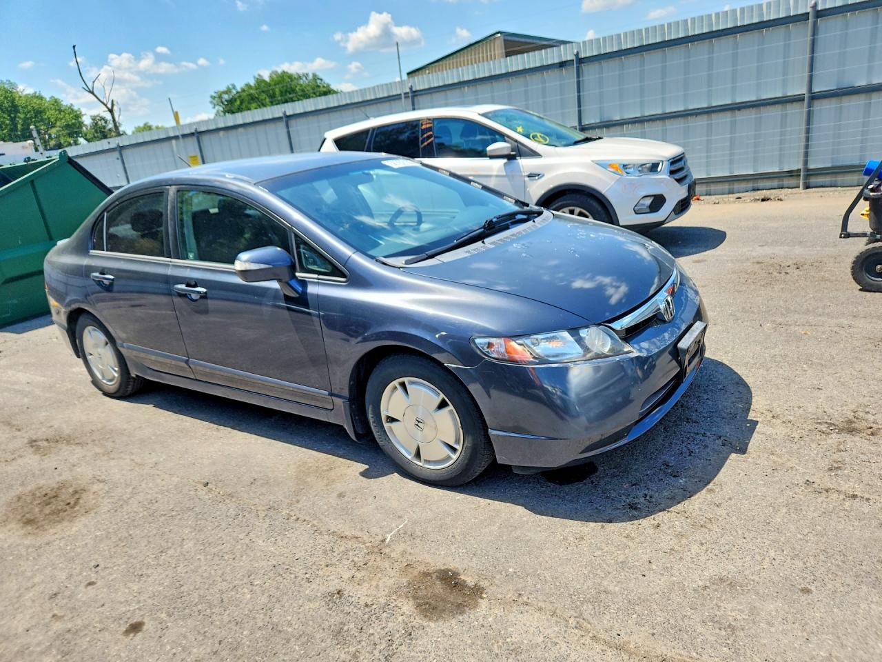 2006 Honda Civic Hybrid Gray vin: JHMFA36236S011376