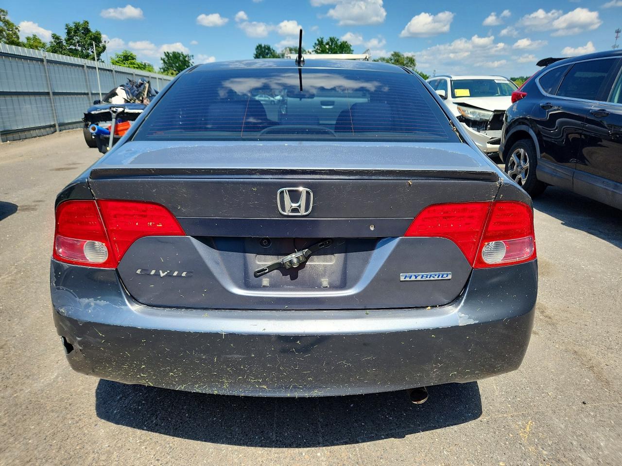 2006 Honda Civic Hybrid Gray vin: JHMFA36236S011376
