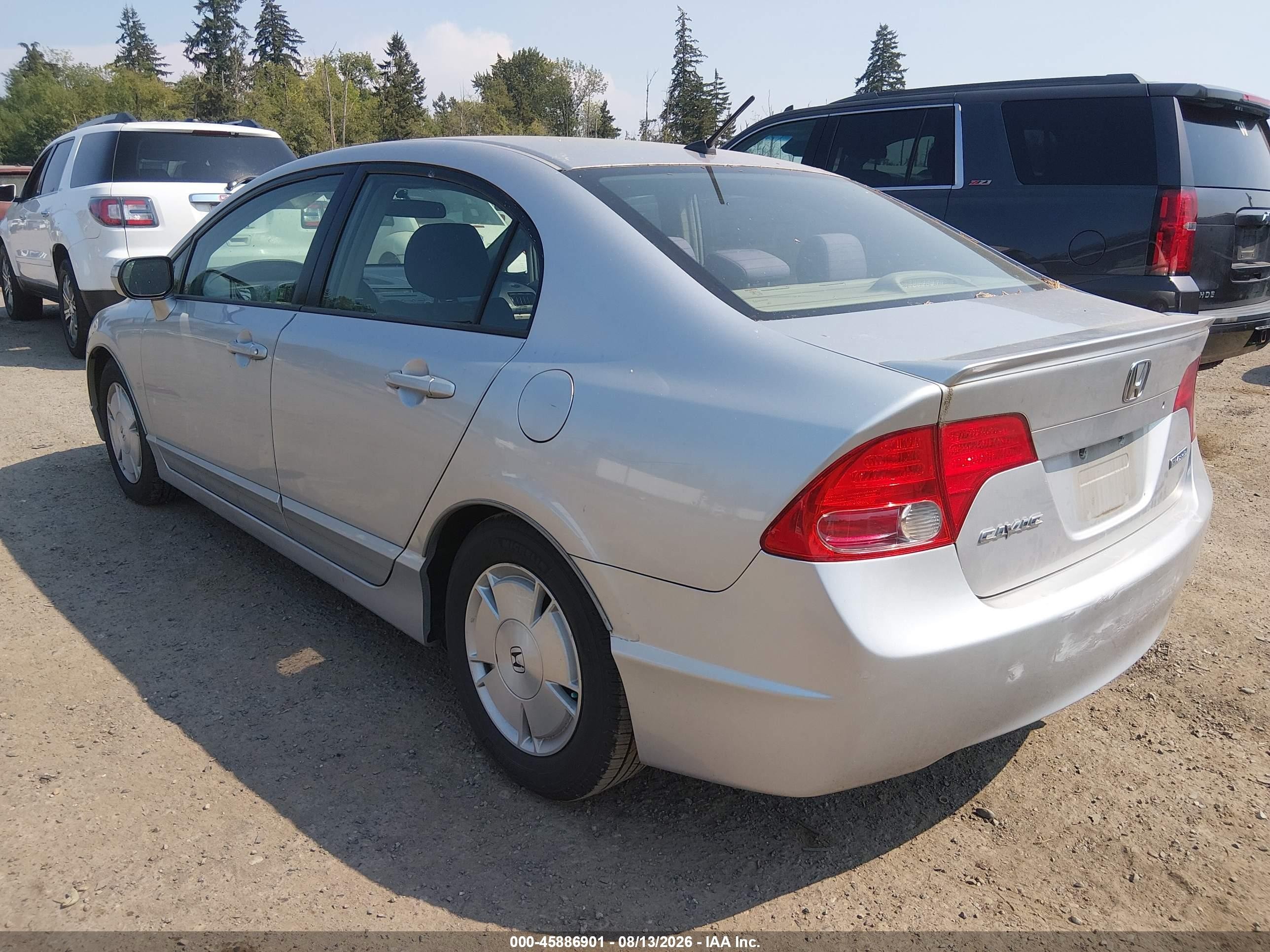2006 Honda Civic Hybrid   Silver vin: JHMFA36236S025116