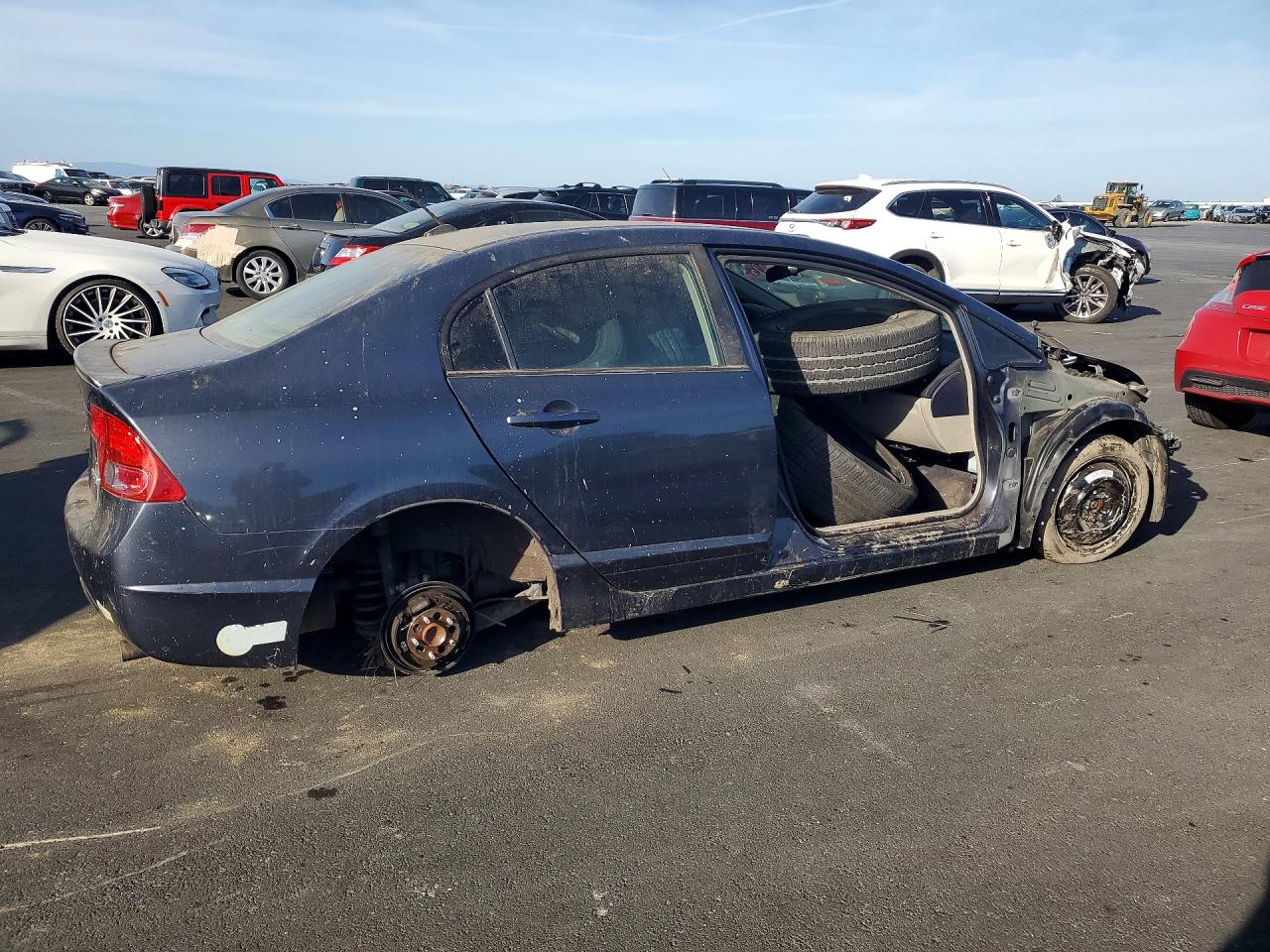 2007 Honda Civic Hybrid Серый vin: JHMFA36237S006843