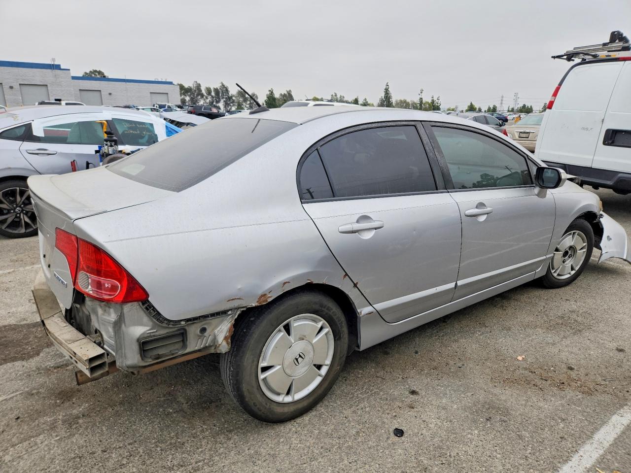 2007 Honda Civic Hybrid Silver vin: JHMFA36237S015851
