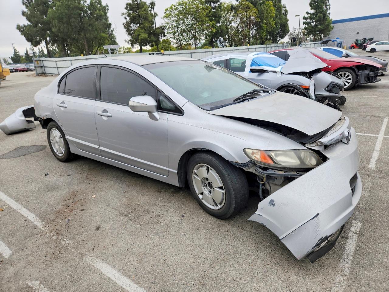 2007 Honda Civic Hybrid Silver vin: JHMFA36237S015851