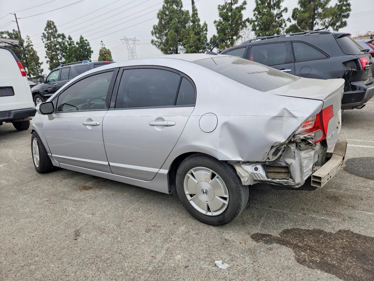 2007 Honda Civic Hybrid Silver vin: JHMFA36237S015851
