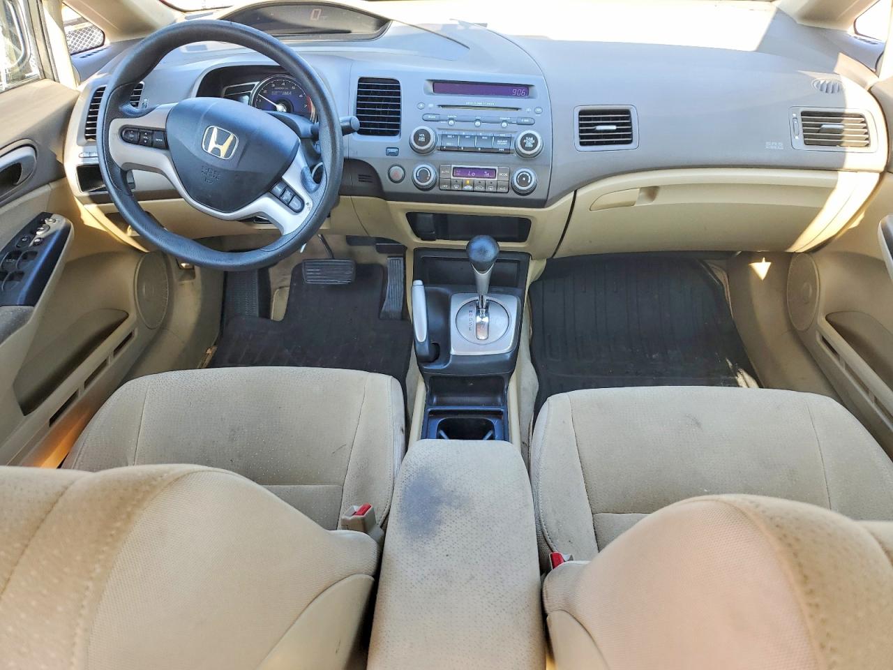 2007 Honda Civic Hybrid Tan vin: JHMFA36237S021780