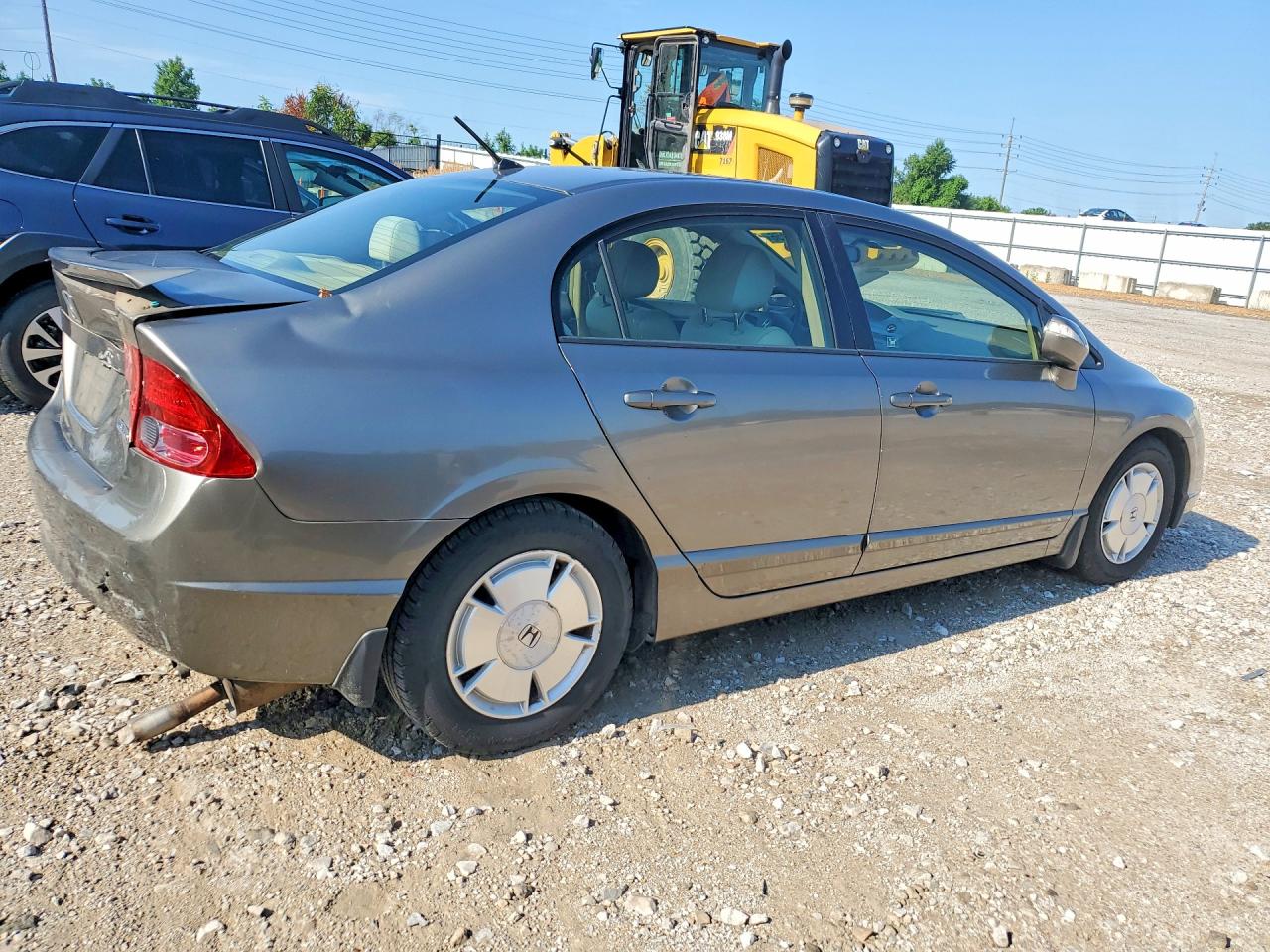 2007 Honda Civic Hybrid Tan vin: JHMFA36237S021780