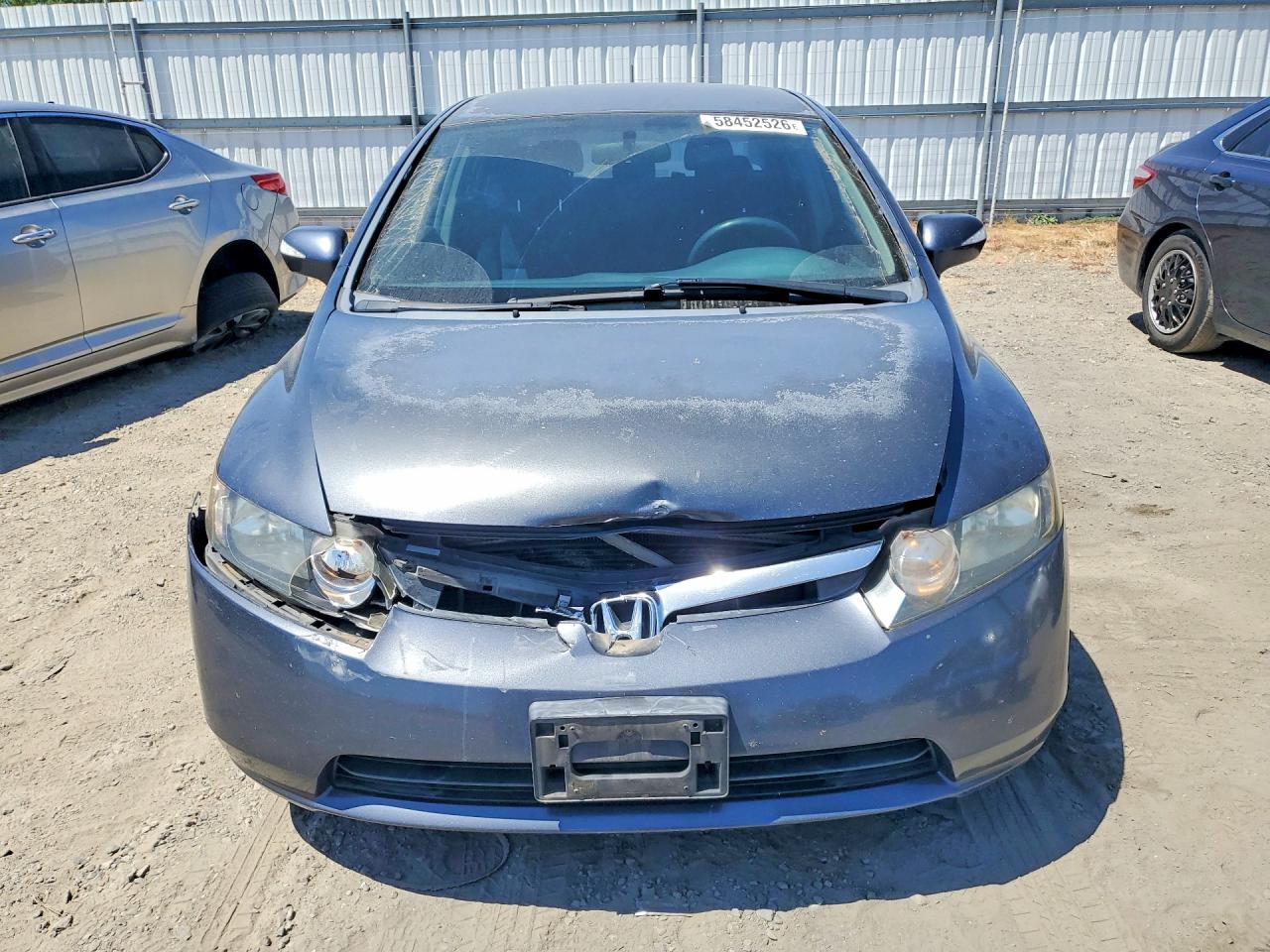 2007 Honda Civic Hybrid Gray vin: JHMFA36237S029264