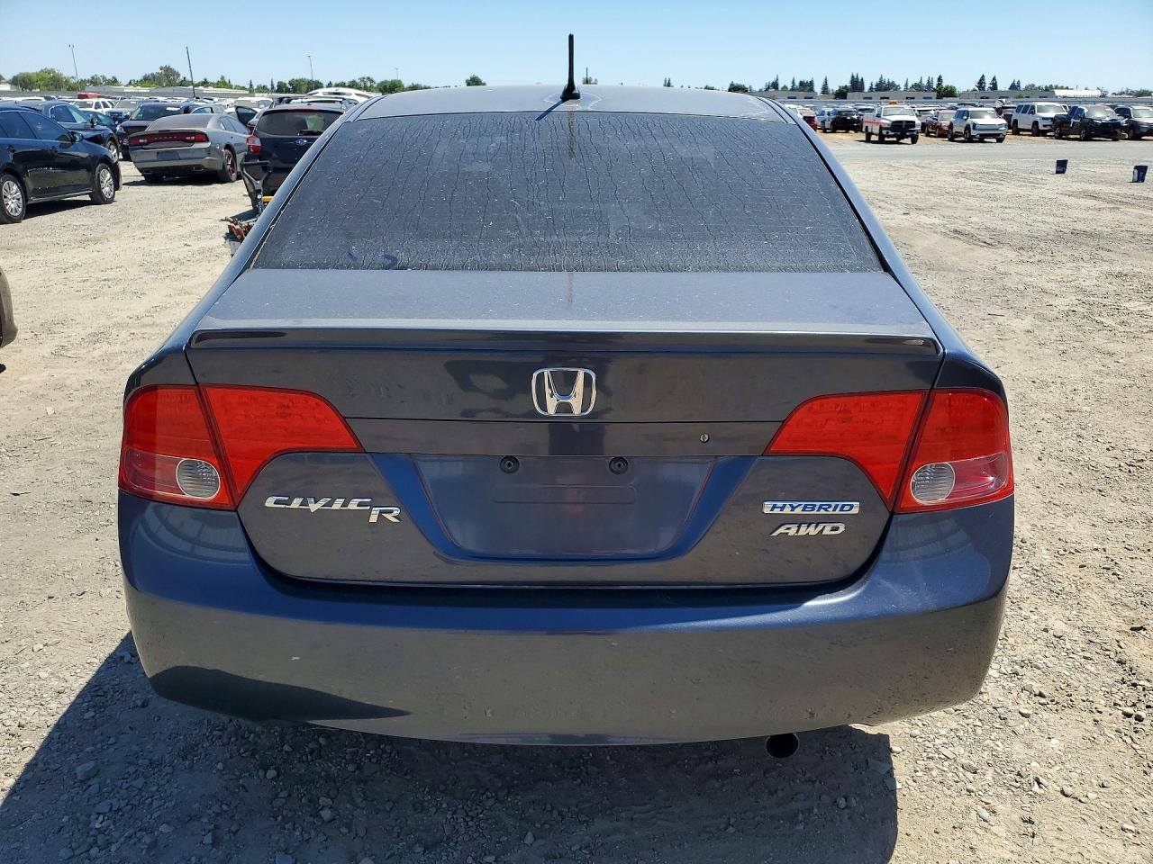 2007 Honda Civic Hybrid Gray vin: JHMFA36237S029264
