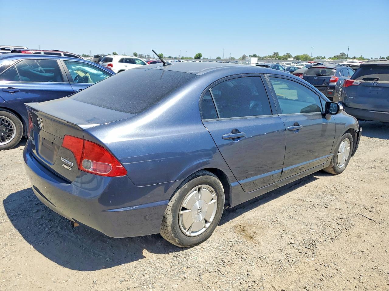 2007 Honda Civic Hybrid Gray vin: JHMFA36237S029264